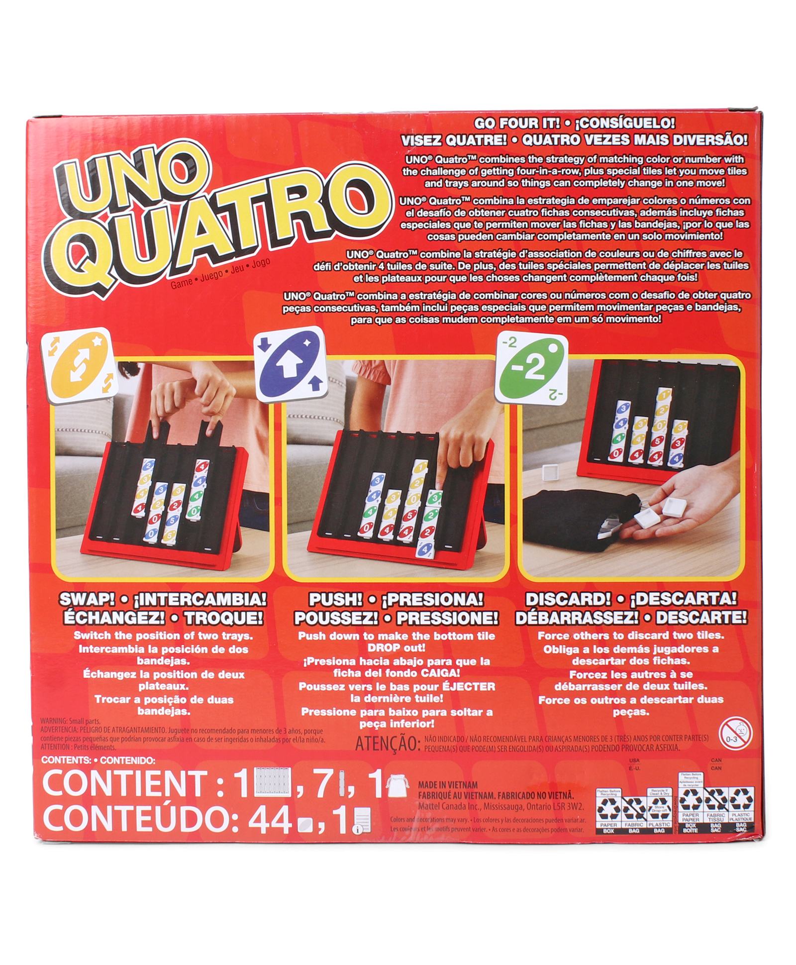 Mattel Games UNO Quatro Family Board Game - Multicolour-picture-23