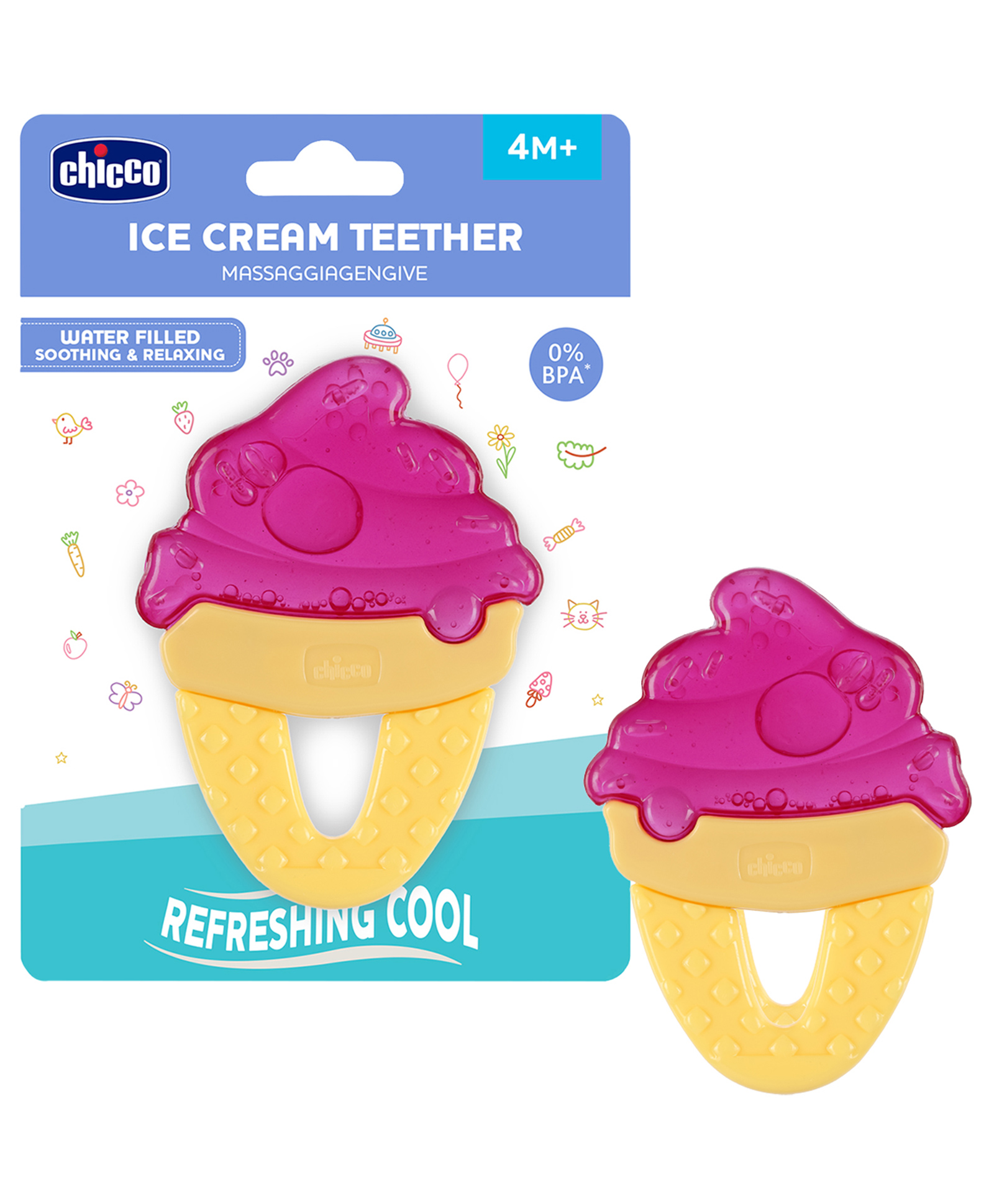 Chicco Teether Refreshing Icecream - Pink-image-20