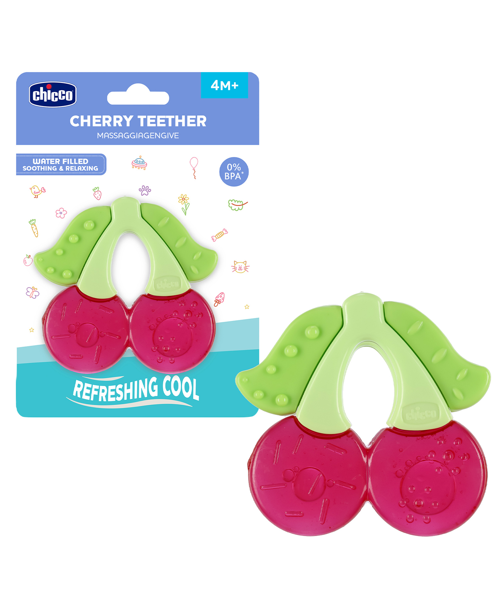 Chicco Teether Refreshing Cherry - Pink-image-18