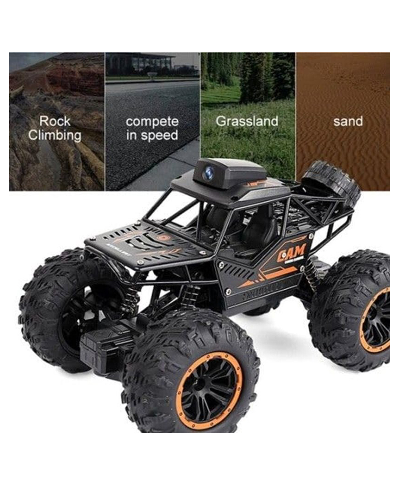 AKN TOYS Remote Control Car Rc Cars With 720p Hd Fpv Wifi Camera|2.4ghz 1/18 Scale Off-road Remote Control Truck Monster Trucks - Pack of 1- ( Color May Vary )-picture-13