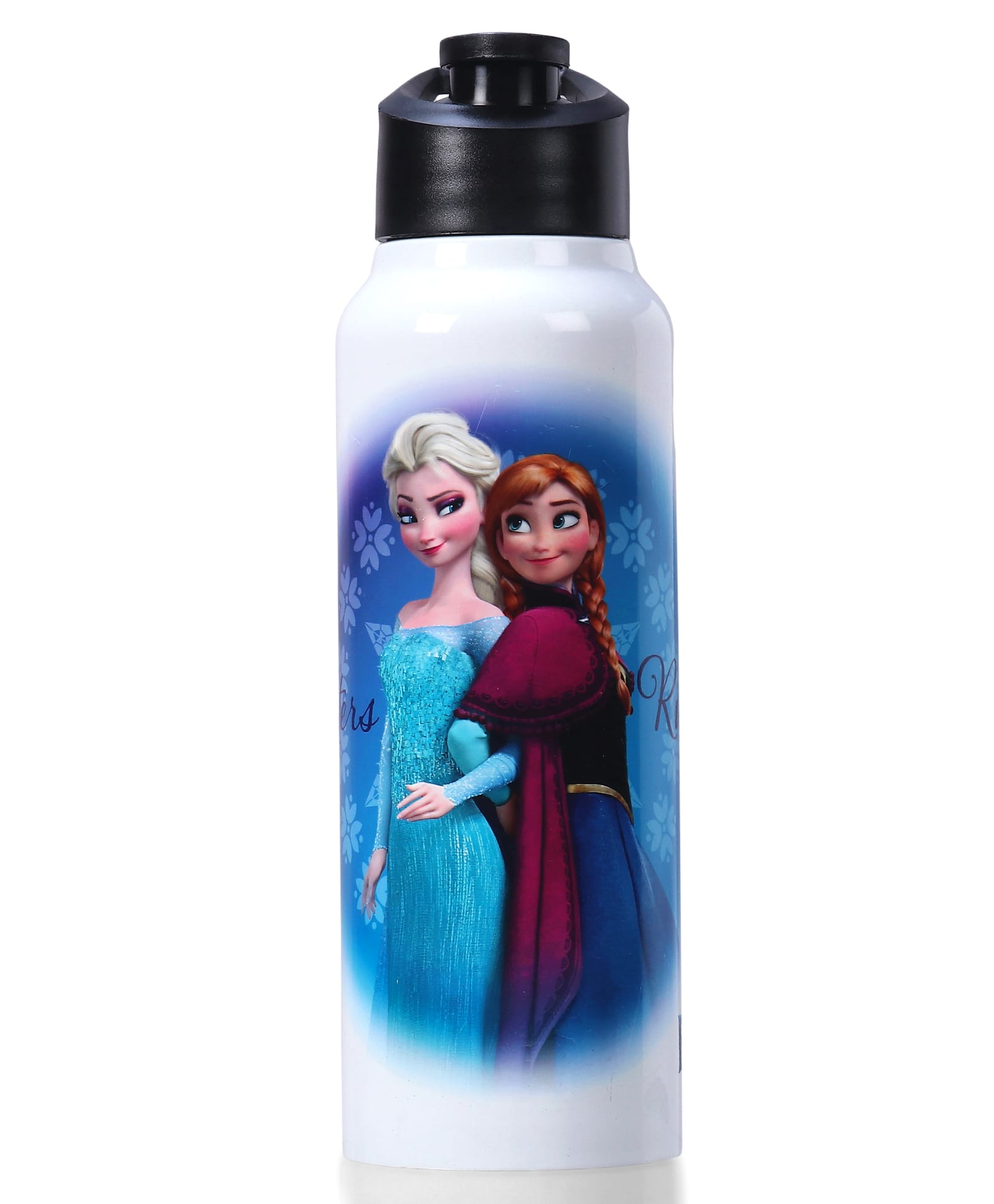 Babyhug Disney Frozen Stainless Steel Water Bottle - 750ml| Leak Resistant| BPA Free| Rust Proof| Gifting for School Going Boys & Girls| Convenient Flip Cap| Ideal for Home and Outside Use