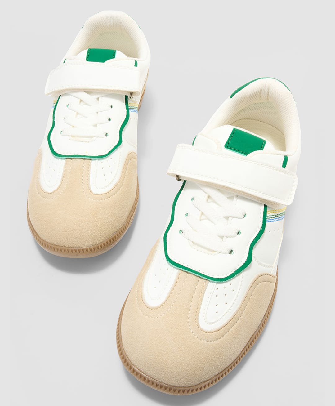 Pantaloons Junior Colour Blocked Velcro Closure Shoes - White-picture-31