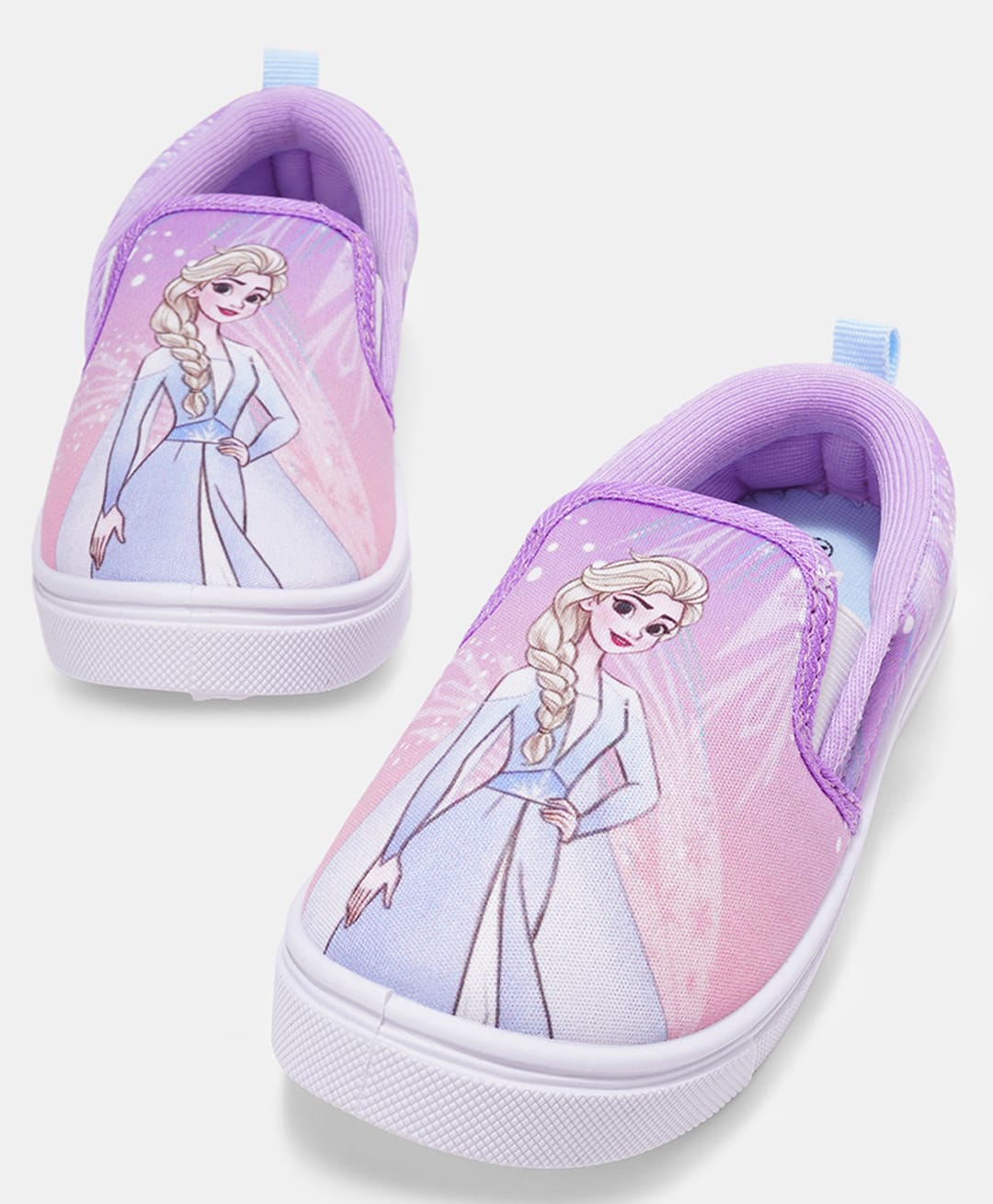 Pantaloons Junior Disney Frozen Featuring Elsa Printed Slip On Shoes - Lilac-picture-34