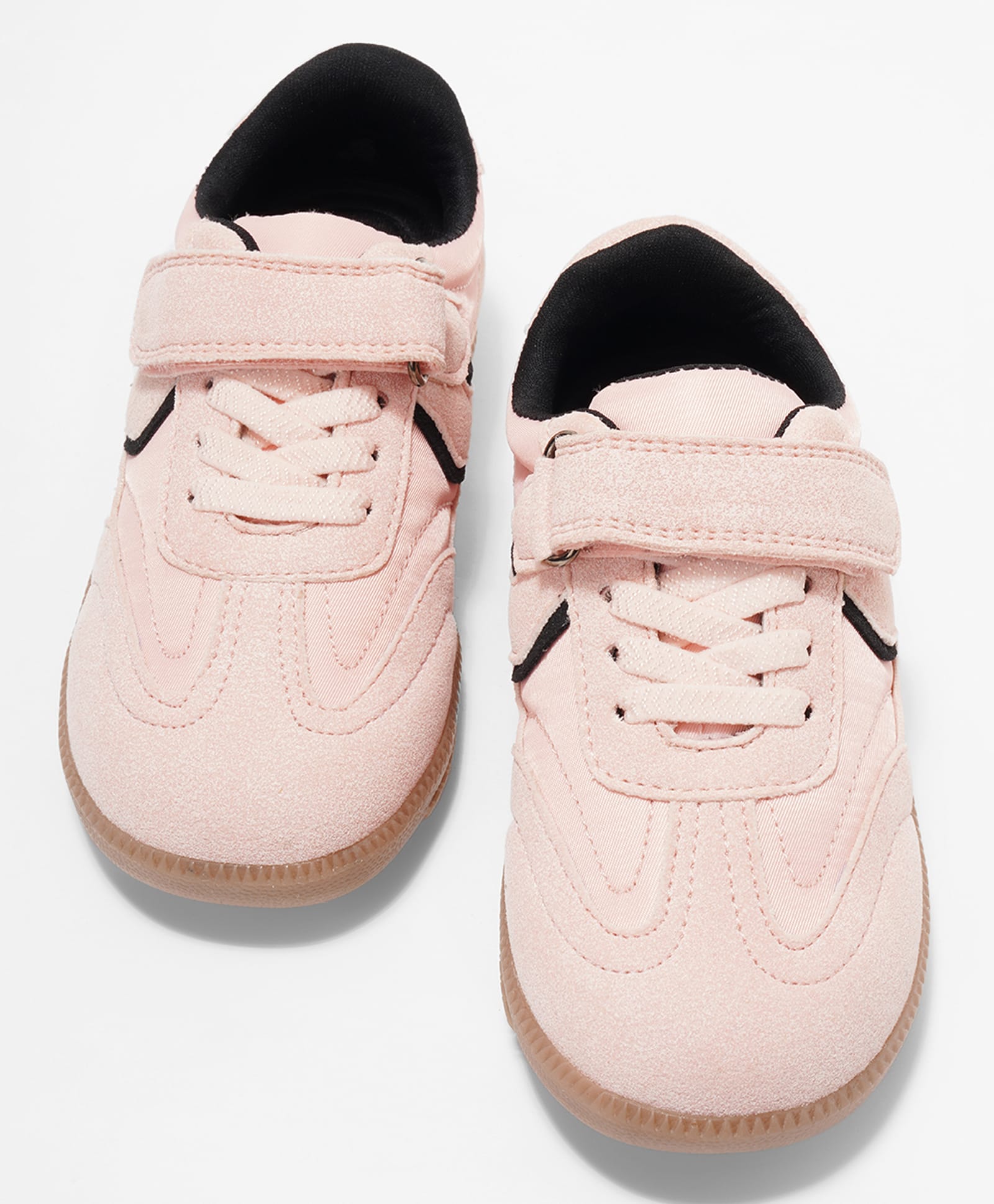 Pantaloons Junior Solid Velcro Closure Shoes - Pink-image-44