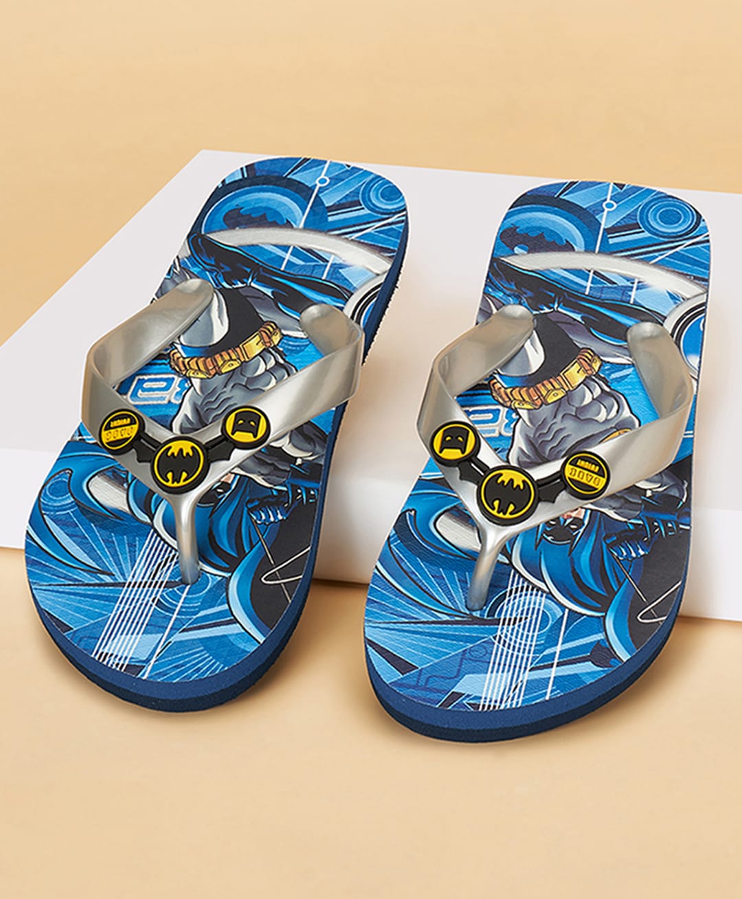 Pantaloons Junior DC Comics Featuring Batman Designed Flip Flops - Blue-picture-22