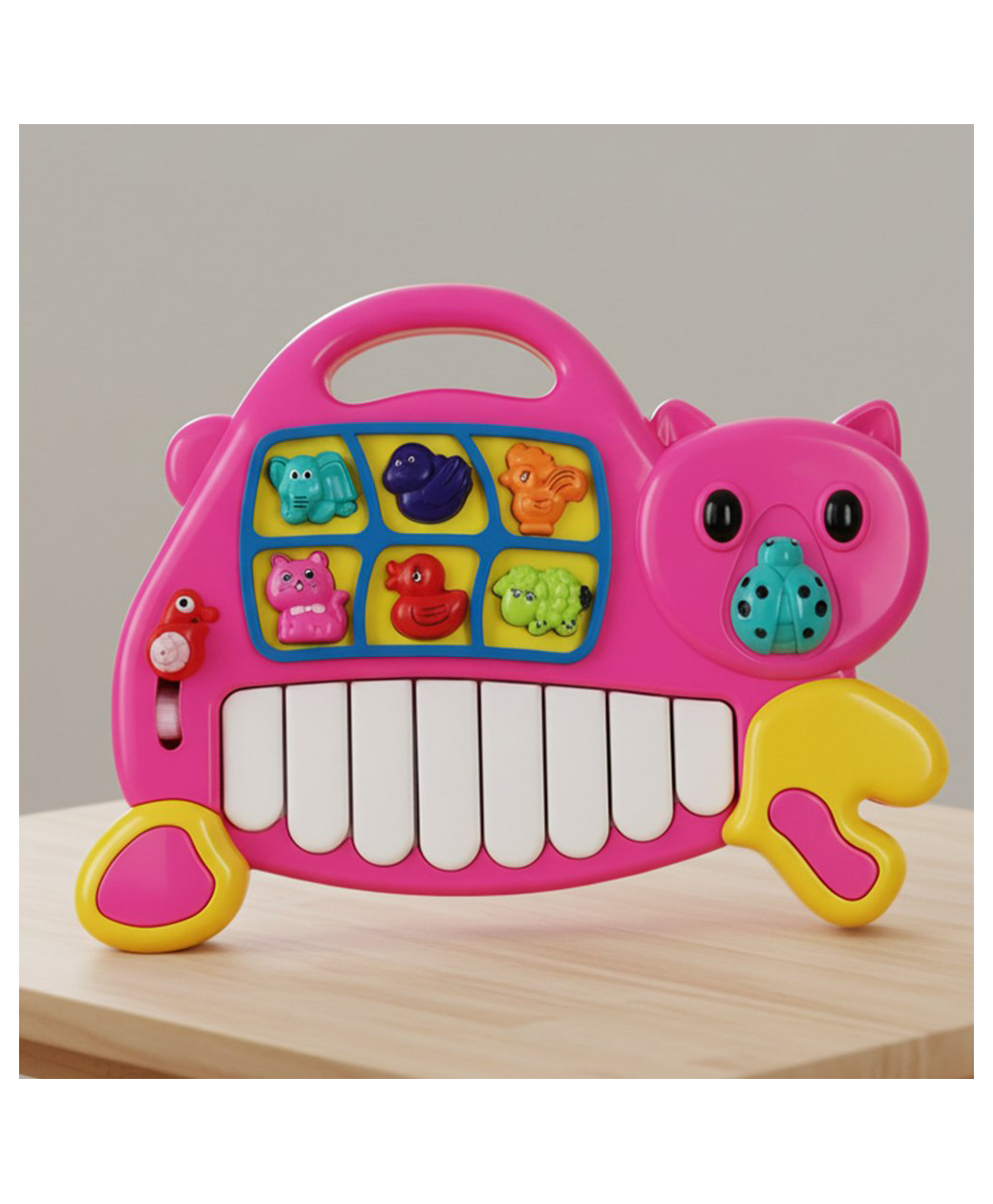 StarAndDaisy Multi-Function Portable Electronic Piano Musical Toy for Babies and Kids (Cat )-image-48