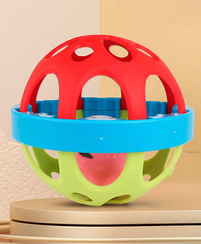 StarAndDaisy Colorful Plastic Soft Ball Rattle for Baby, Bath Toy Made in Safe Non-Toxic Material, Attractive for New Born Baby, Children and Infant Products Activity Center-image-32