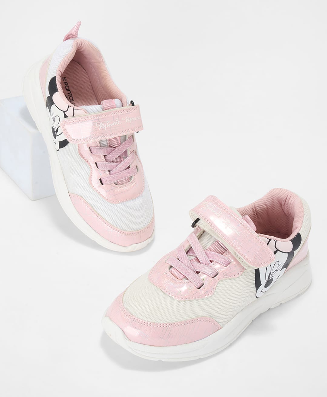 Pantaloons Junior Disney Featuring Mickey Mouse & Friends Featuring Minnie Mouse Designed Velcro Closure Shoes - Light Pink-image-39
