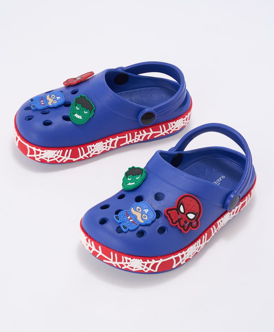 Pantaloons Junior Marvel Avengers Featuring Characters Applique Detailed Back Strap Closure Clogs - Blue-image-9