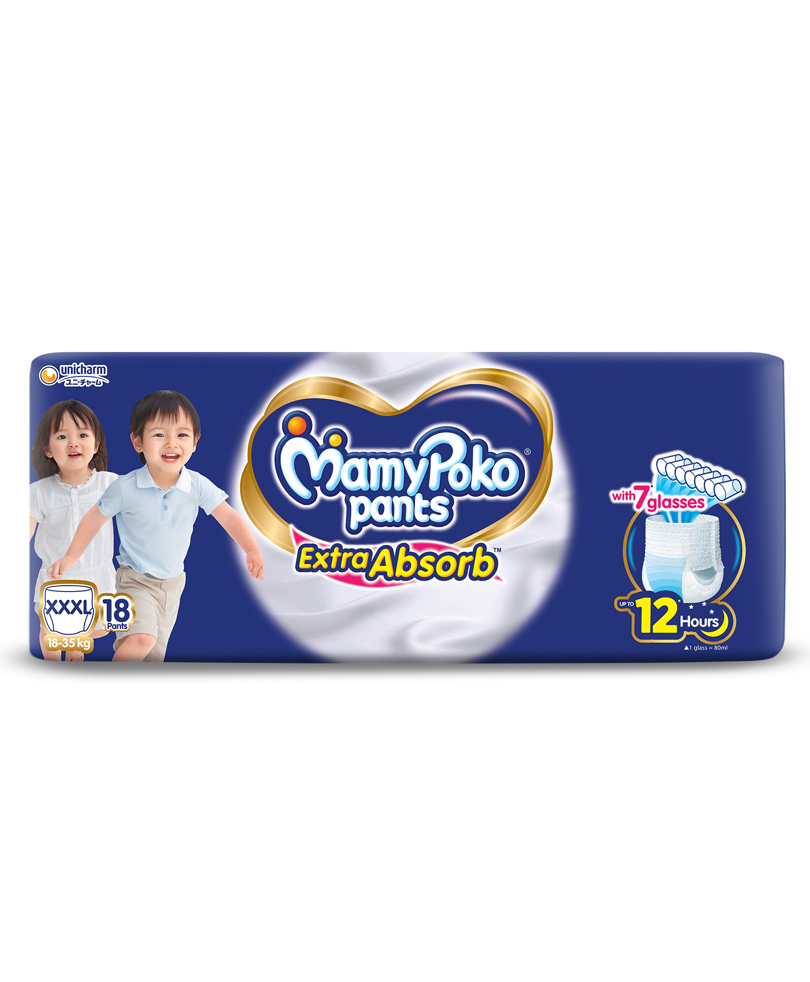 Mamypoko Pants Extra Absorb| Pant Style Baby Diapers (XXXL), 18 Count, 18-35kg||deep Sleep Diapers| Soft Gentle Fit |deep Absorbent Crisscross | Skin Friendly With Coconut Oil-image-5