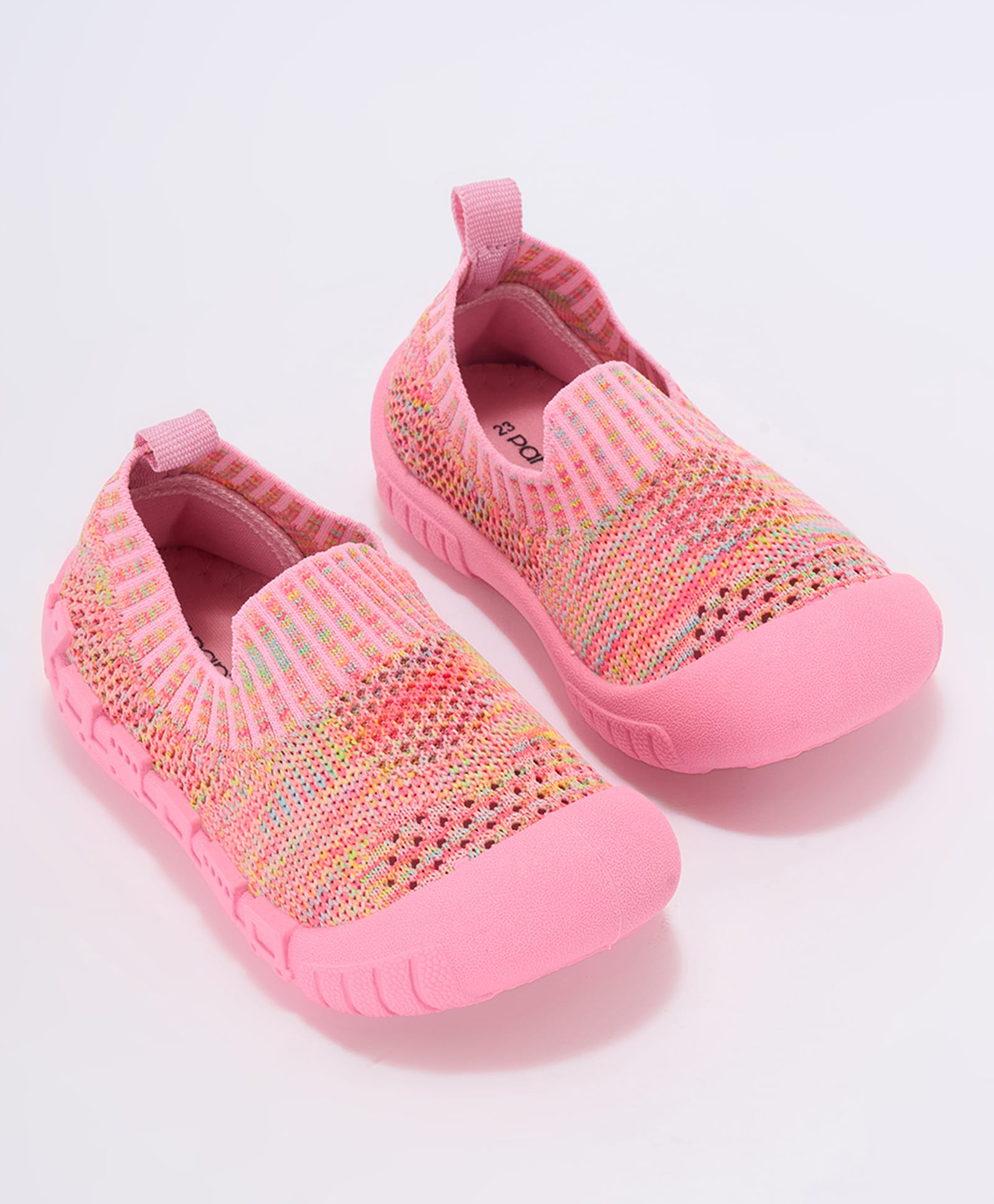 Pantaloons Baby Abstract Designed Slip On Shoes - Pink-image-16