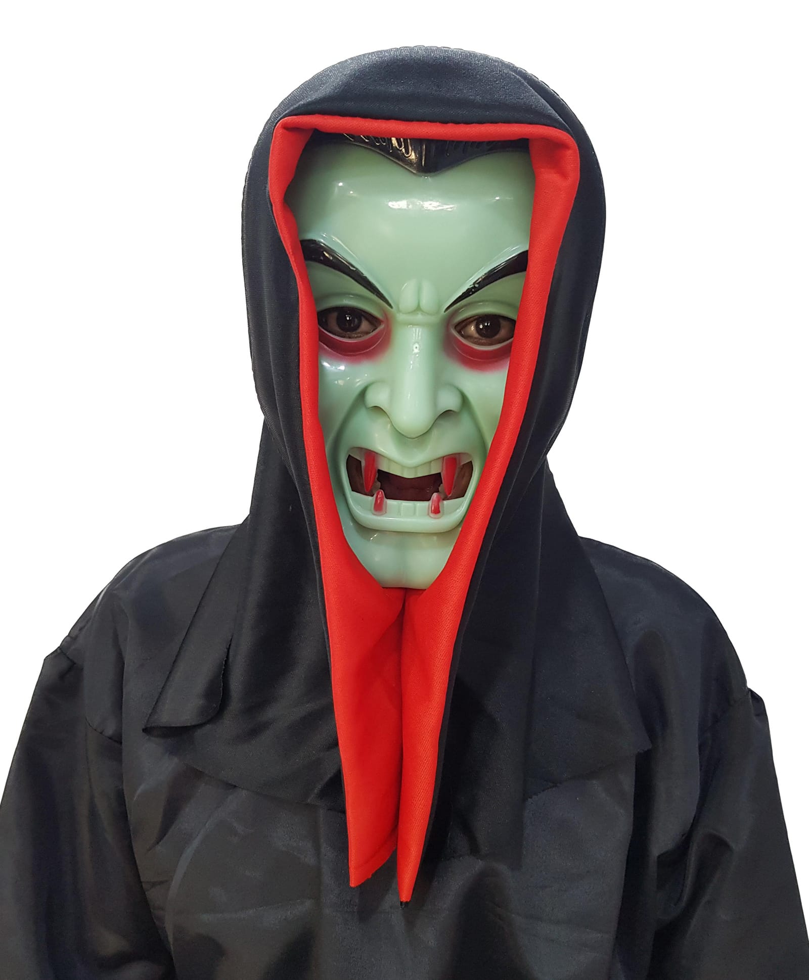 BookMyCostume Vampire Glow In The Dark Mask Costume Accessory Set - Neon Green-image-35
