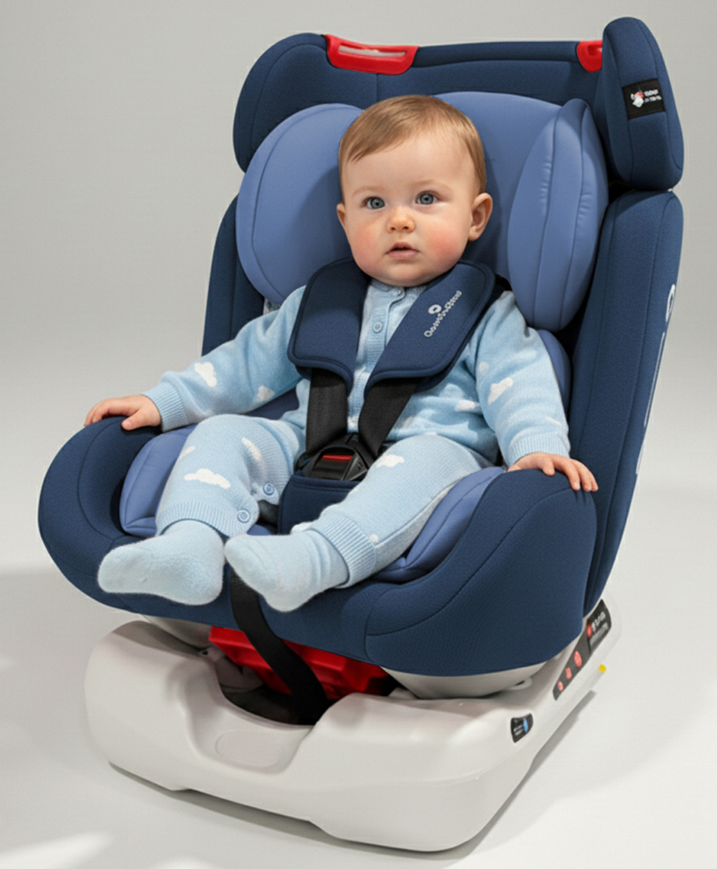 StarAndDaisy Car Seat for Baby Kids 3 to 7 Convertible Car Seat for Newborns, Infants & Toddlers with 5-Point Safety Belt & 3-Level Recline - blue-image-48