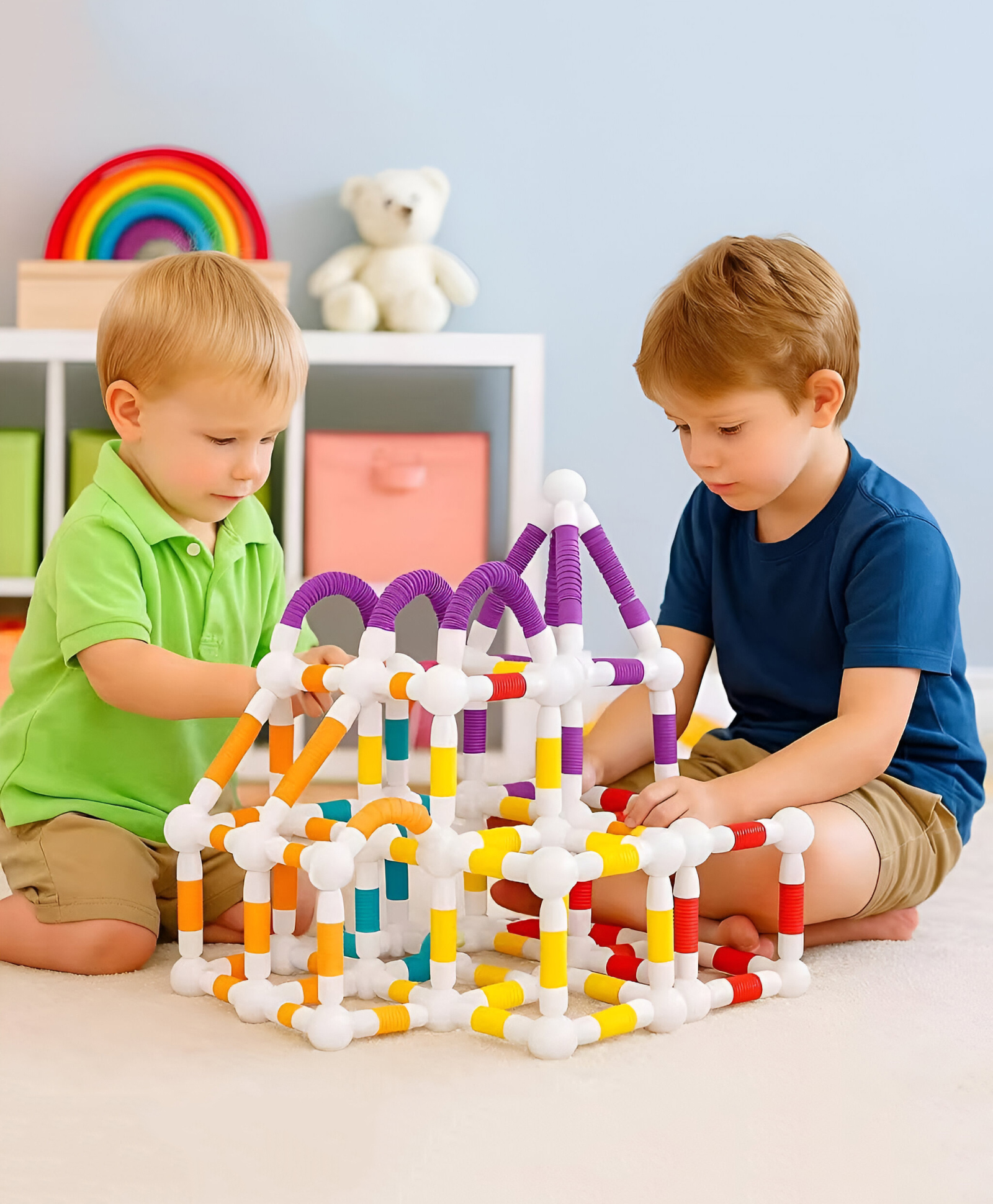 NEGOCIO Educational Stem Learning Magnet Stick with Balls Game Set (25 Pcs) Flexible Magnetic Sticks Building Blocks for Kids- PACK OF 1- COLOR MAY VARY-image-27