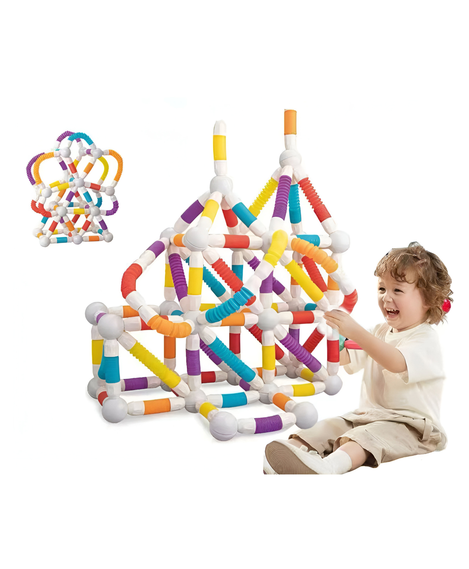 NEGOCIO Educational Stem Learning Magnet Stick with Balls Game Set (36 Pcs) Flexible Magnetic Sticks Building Blocks for Kids- PACK OF 1- COLOR MAY VARY-image-28