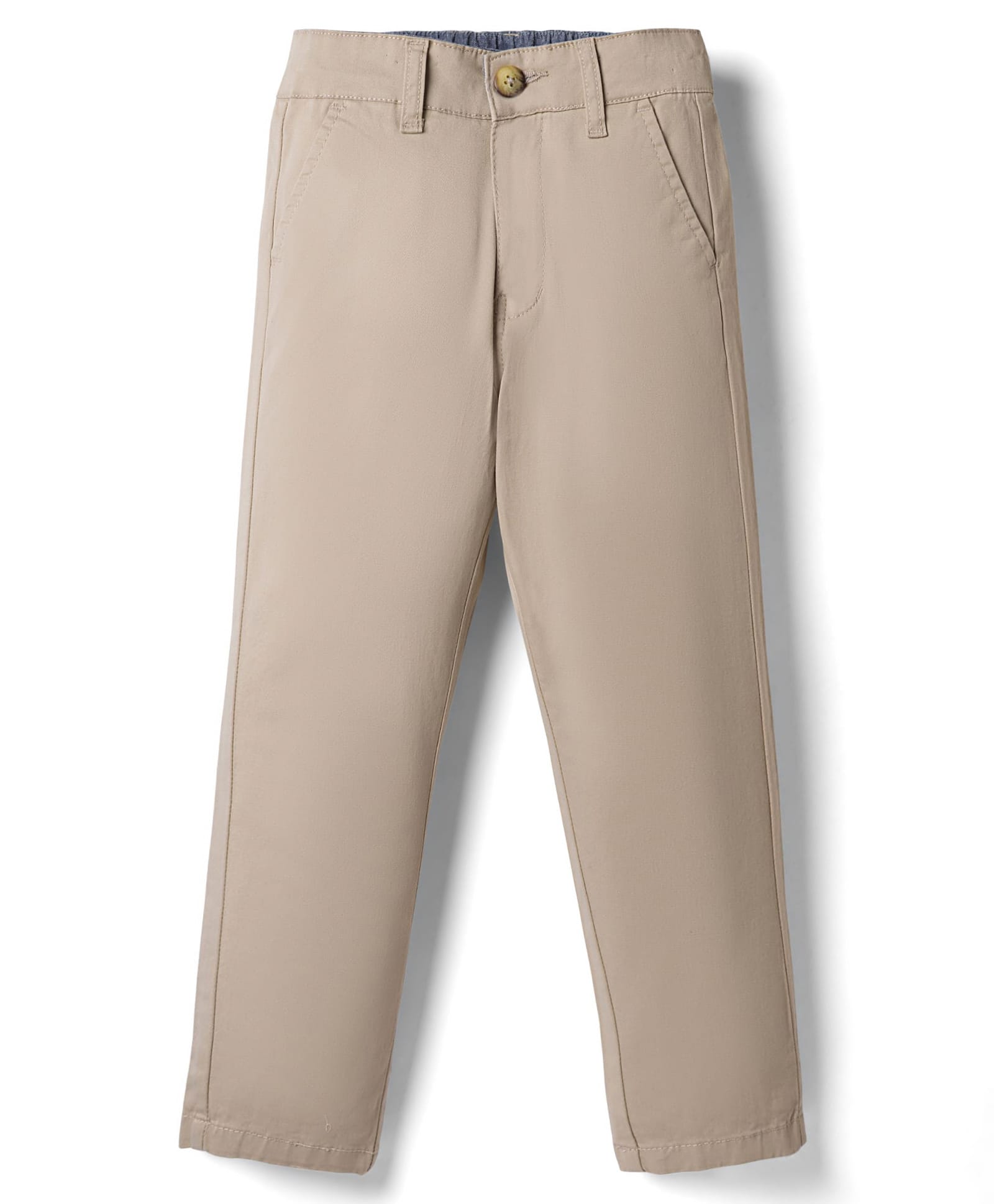 Primo Gino Cotton Elastane Knit Full Length Solid Colour Trouser - Beige-picture-15