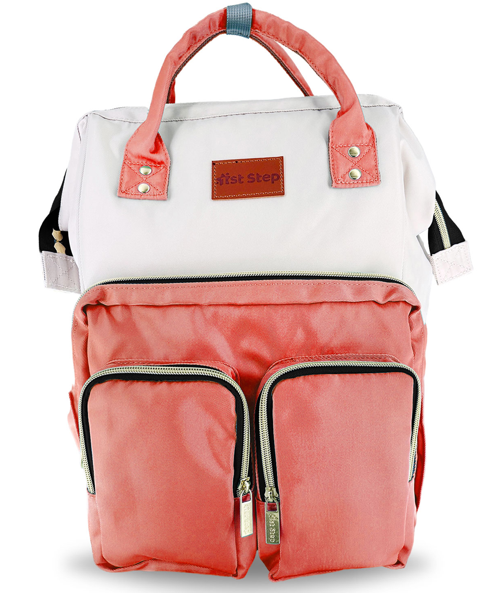 1st Step Smart And Multi-Functional Diaper Bag Backpack Diaper Bag - Orange-picture-31