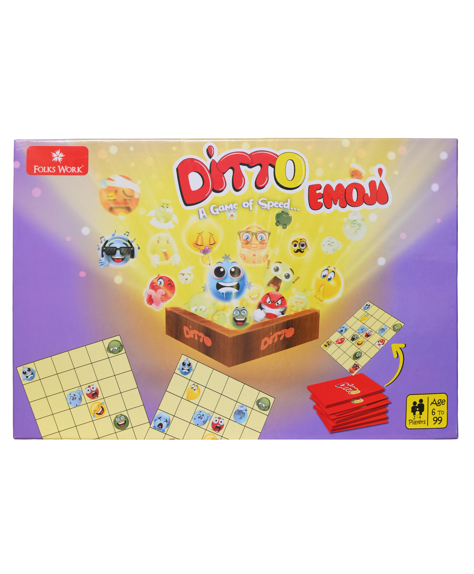 Folks Work Ditto Emoji Board Game - Multicolor-picture-21