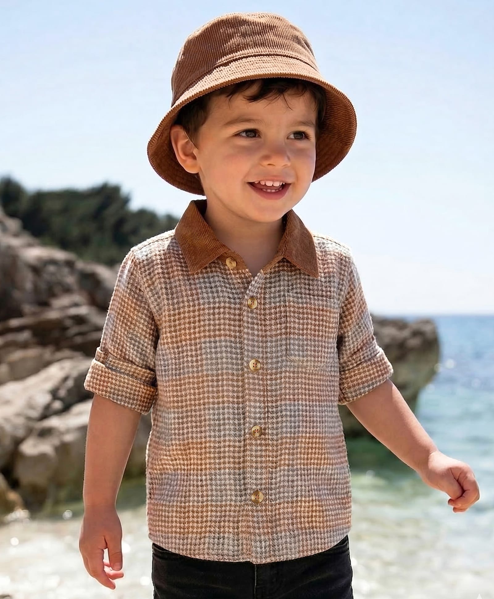 Babyhug Cotton Woven Full Sleeves Checkered Shirt - Multicolour-picture-16
