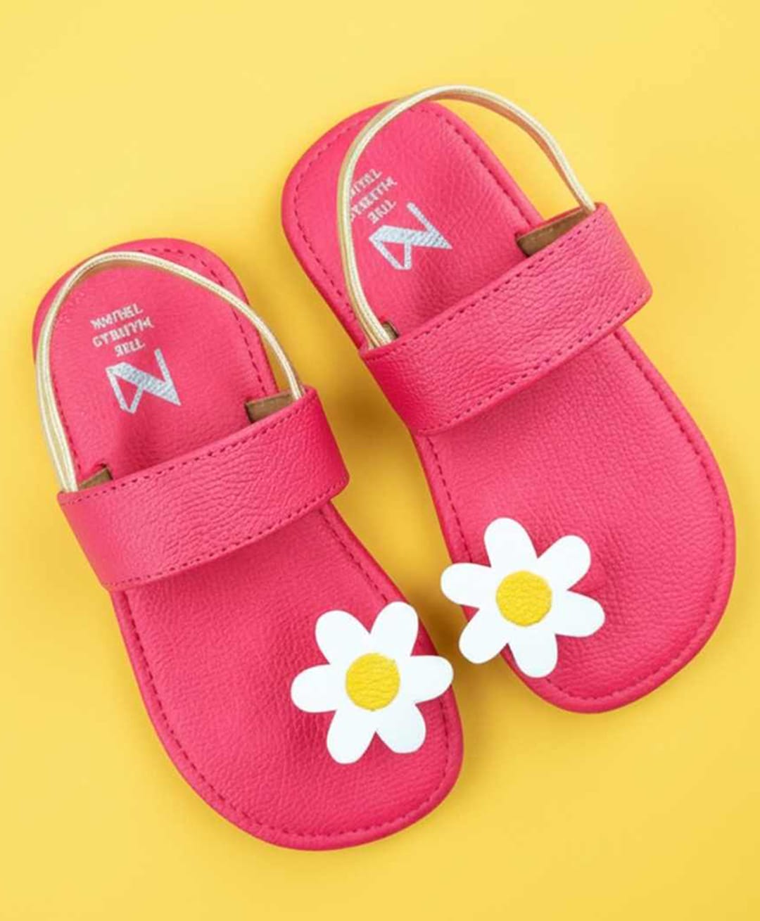 The Madras Trunk Flower Applique Detailed Sandals - Pink-image-24