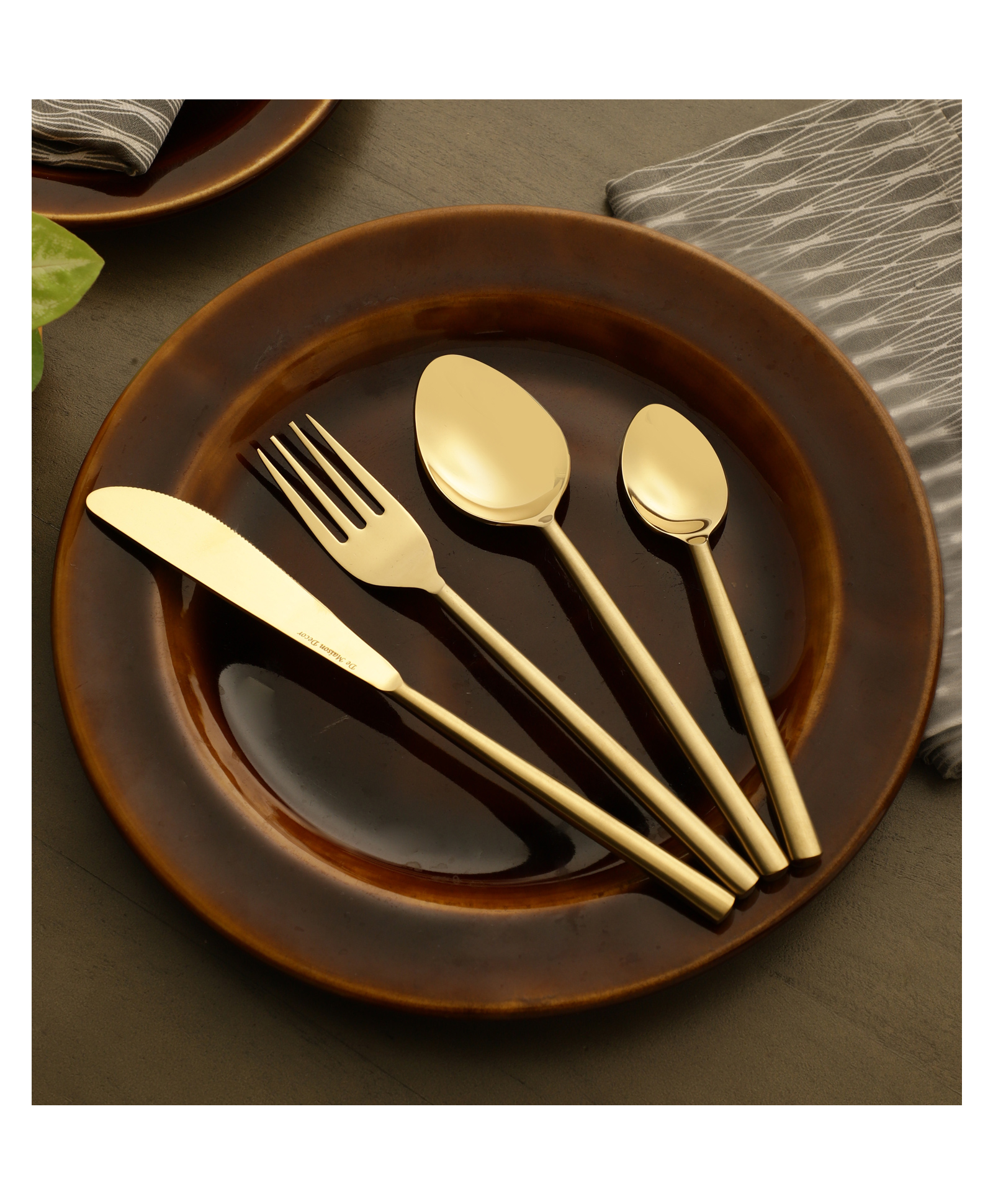 De Maison Decor Stream Cutlery Set Gold-image-46