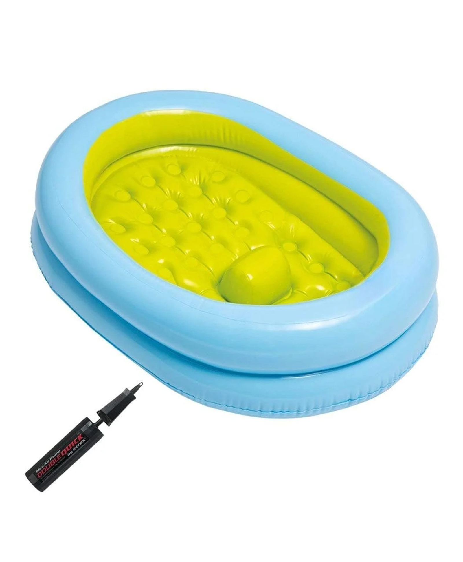 Sanjary 3 FT Oval Baby Bathtub Round Inflatable Kids Swimming Portable Bath Tub with pump color design may vary-picture-26