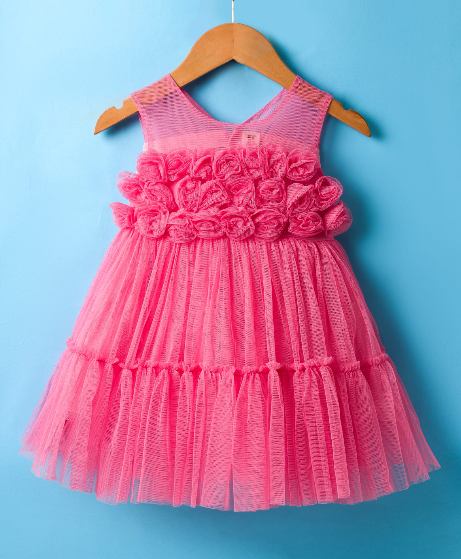 ToffyHouse Woven Sleeveless Party Dress with Corsage - Pink-picture-10