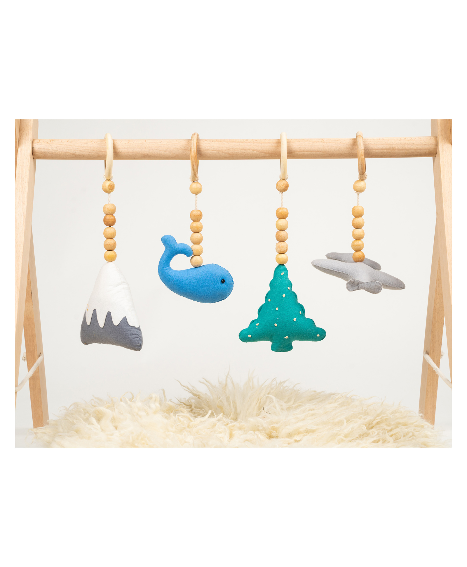 Rocking Potato Felt Terrain -2 theme stroller/pram/bassinet/crib/baby gym hanging toys Hanging Toys- Multicolor, 1 month+-image-18