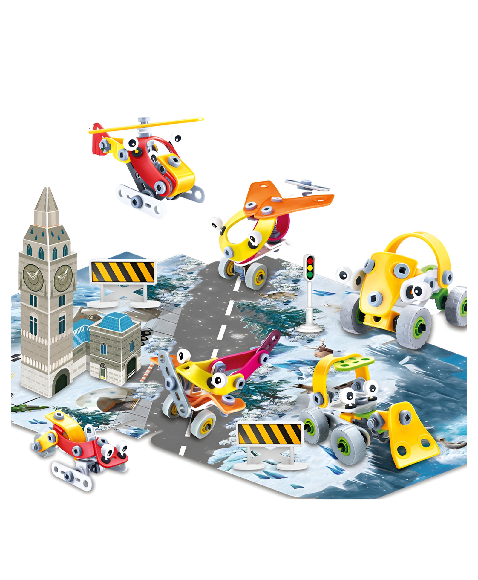 Negocio 3d Puzzles Self Assembly Rubber Build Play Toy Block - Pack of 1 - Color May Vary-picture-19