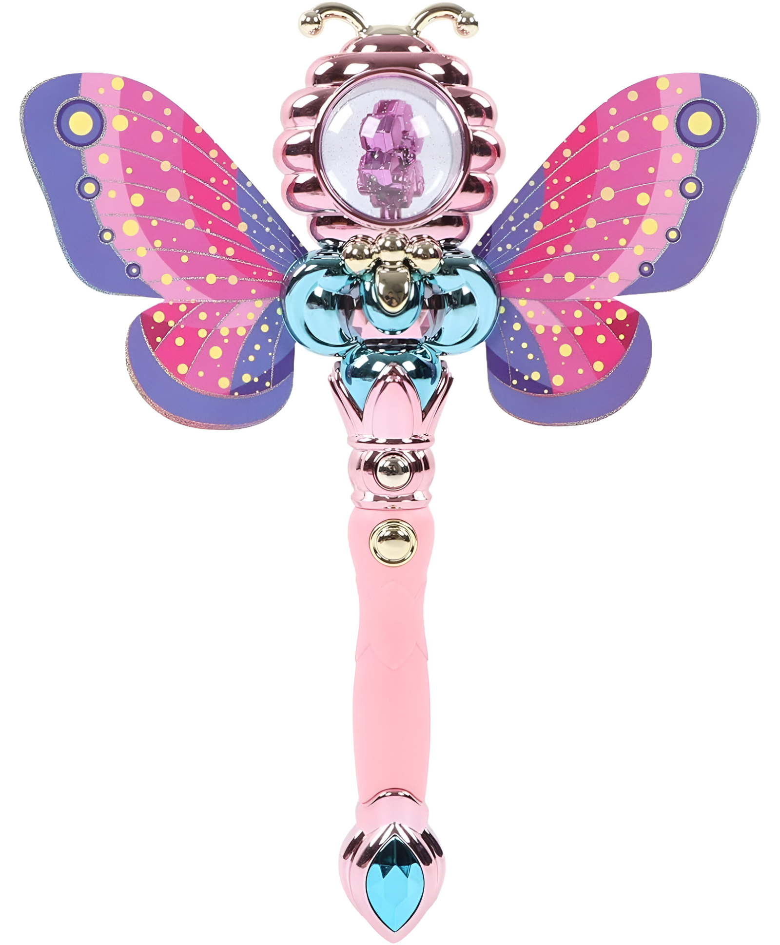 NEGOCIO Electric Handheld Musical Butterfly Fairy Wand for Girls - PACK OF 1 - COLOR-image-4