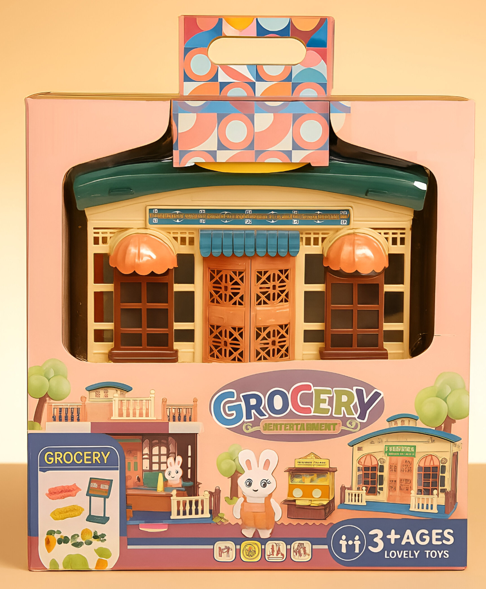 NEGOCIO Miniature Grocery Store Set For Kids Educational Toy - PACK OF 1 - COLOR MAY VARY-image-3