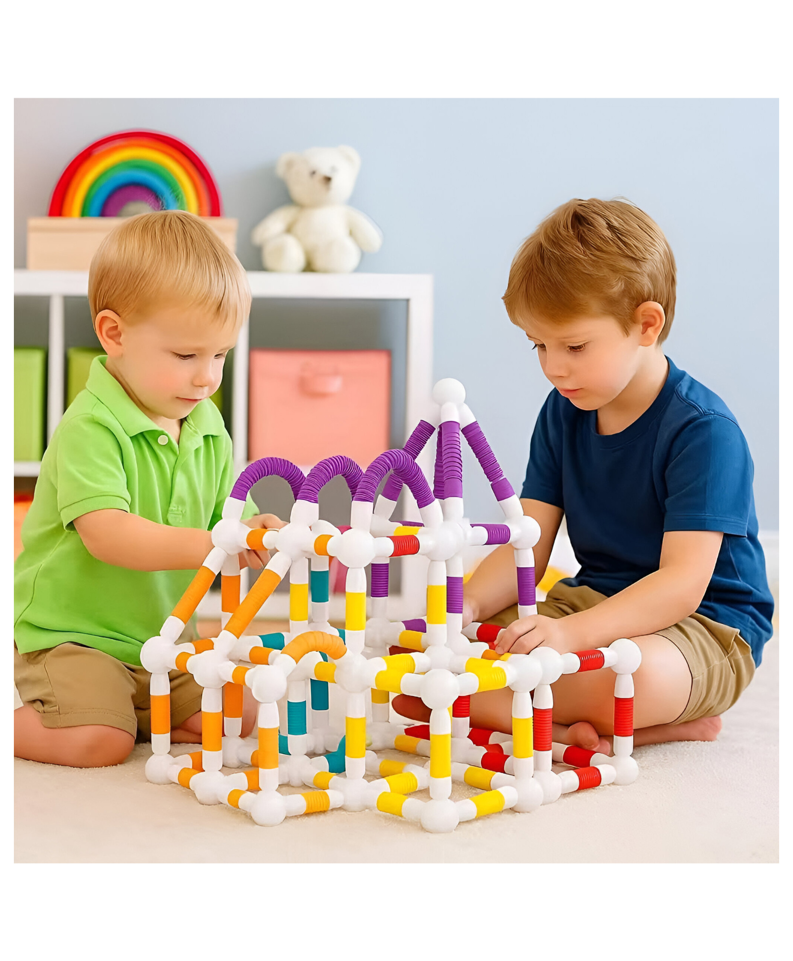 Negocio 42 Pcs Flexible Magnetic Sticks Building Blocks for Kids ! Educational Stem Learning Magnet Stick With Balls Game Set-image-42