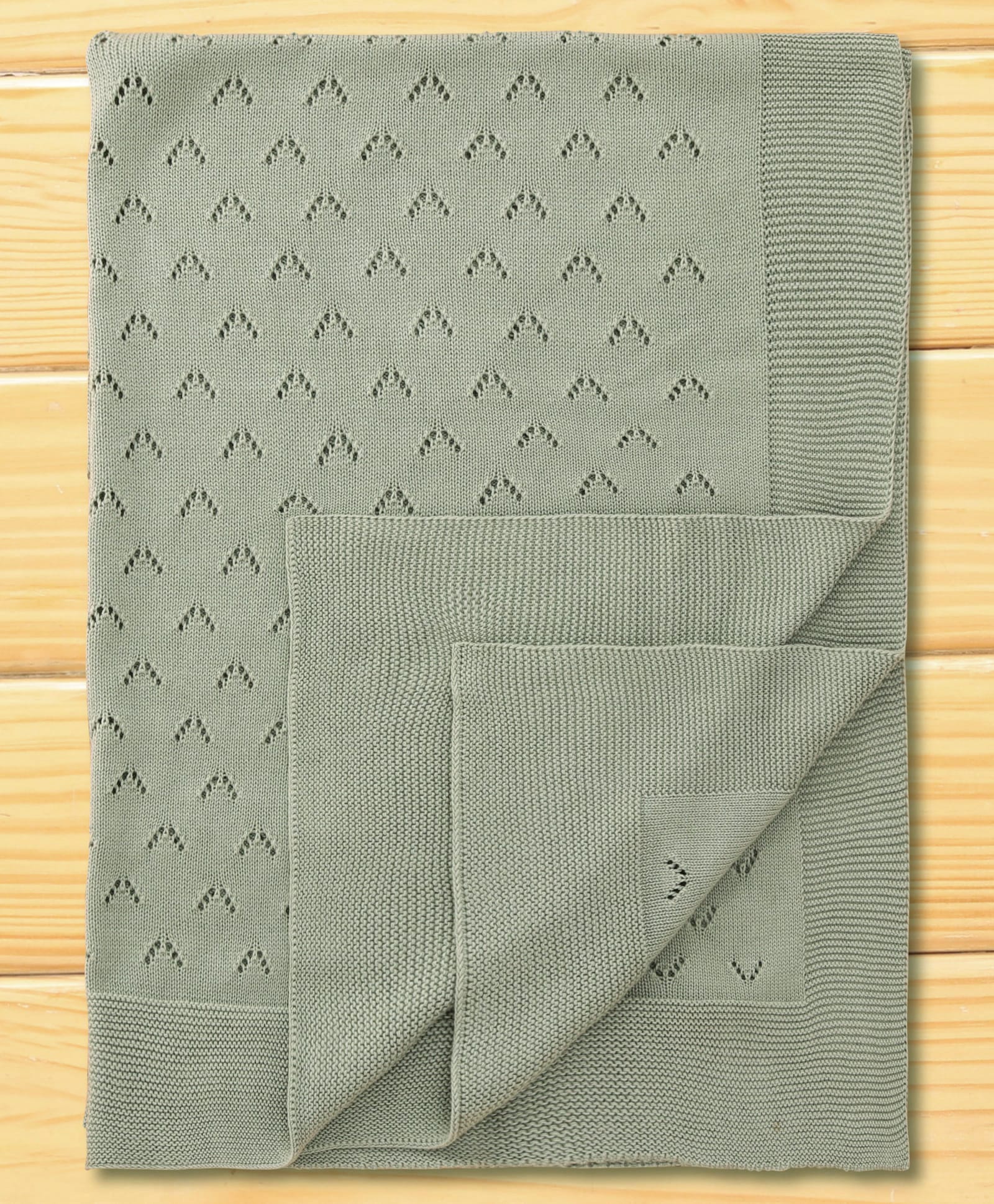 I Bears Super Soft Cotton Blanket - Olive-image-43