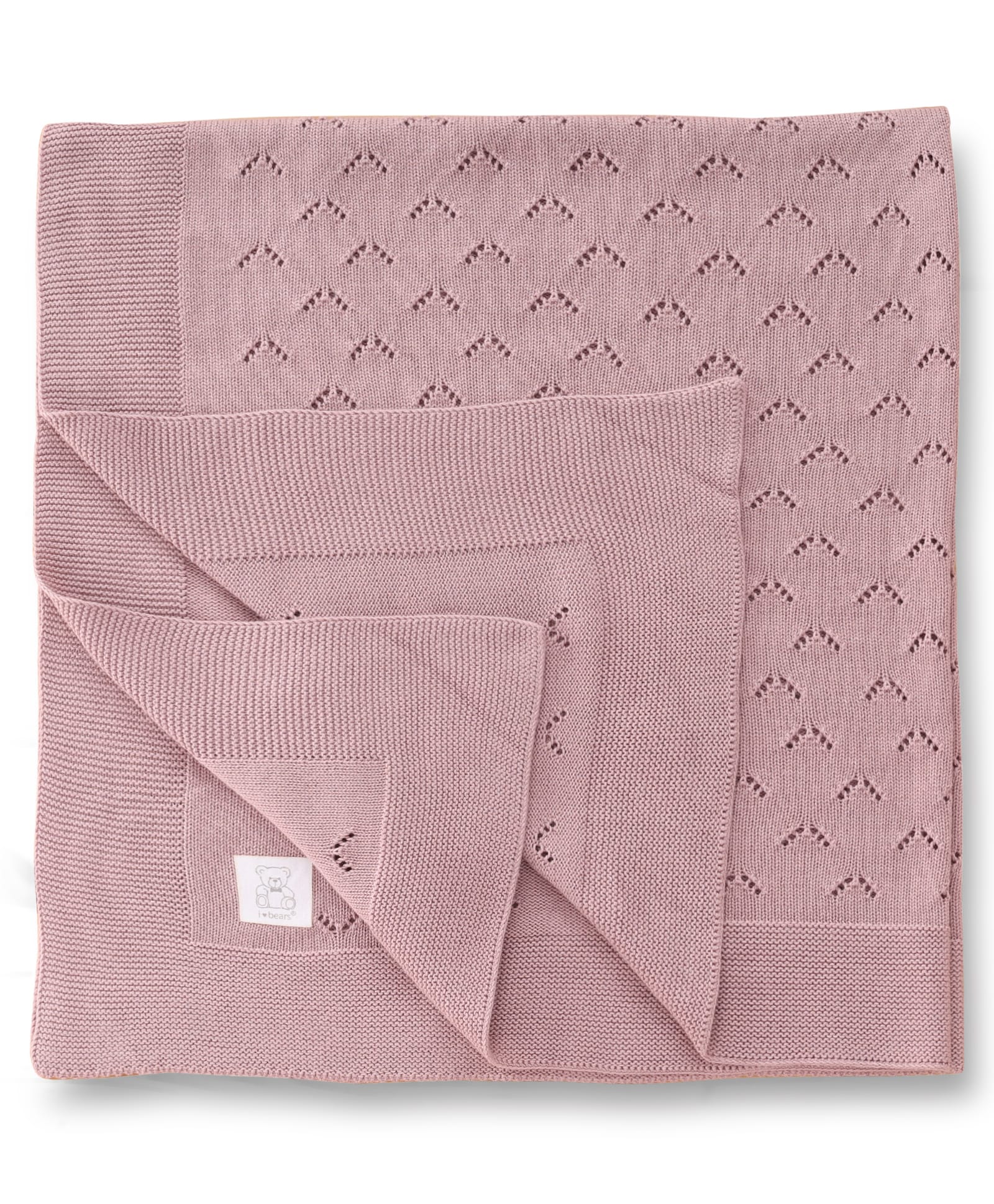 I Bears Super Soft Cotton Blanket - Rose Gold-image-45