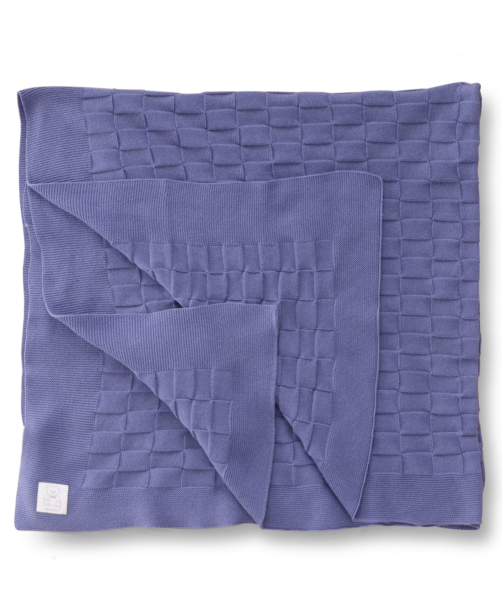 I Bears Super Soft Cotton Blanket - Ice Blue-image-49