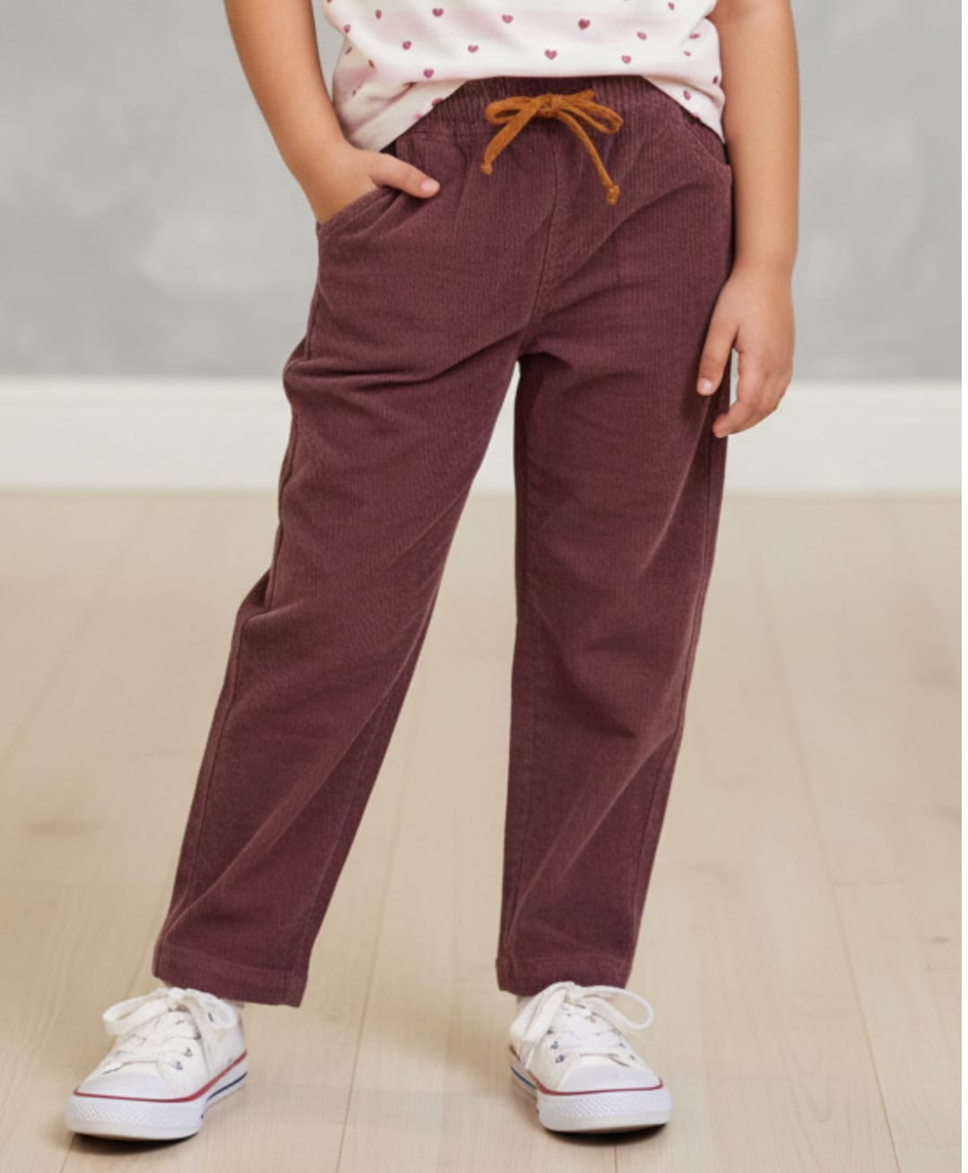 Pranava Organic Cotton Woven Solid Pant - Rhubarb Red-picture-15