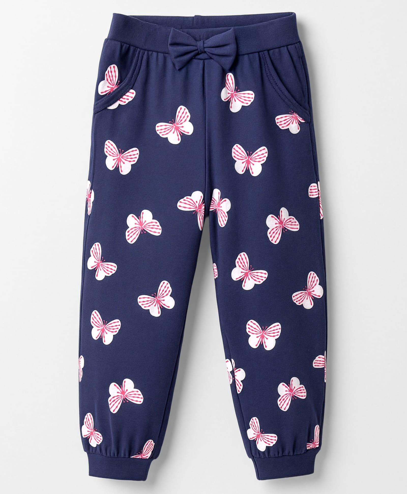 Doodle Poodle Single Jersey Knit Full Length Lounge Pant With Butterfly Print - Navy Blue-picture-11