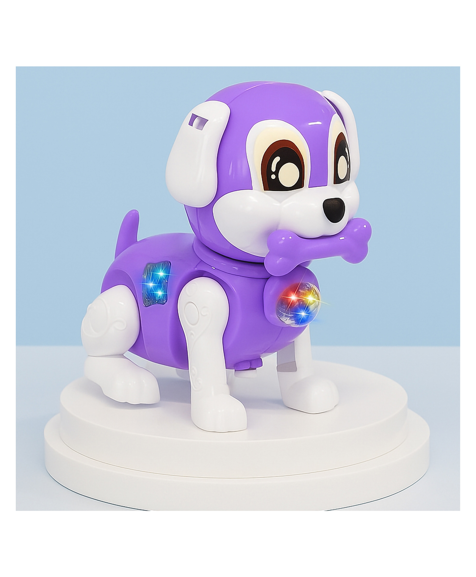 VGRASSP Smart Walking Bone Dog Toy For Kids With LED Lights And Music - Electric Cute Puppy Gift For Toddlers And Baby - Color May Vary-image-46