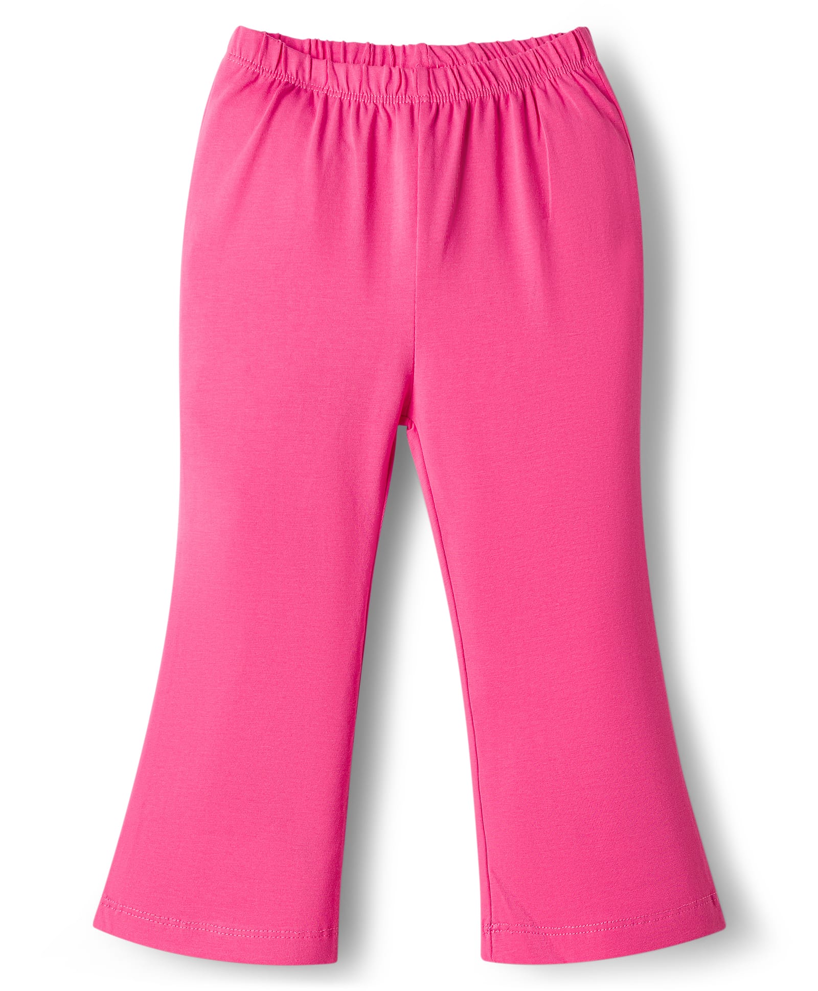Babyhug Cotton Lycra Knit Full Length Solid Leggings - Dark Pink-image-28