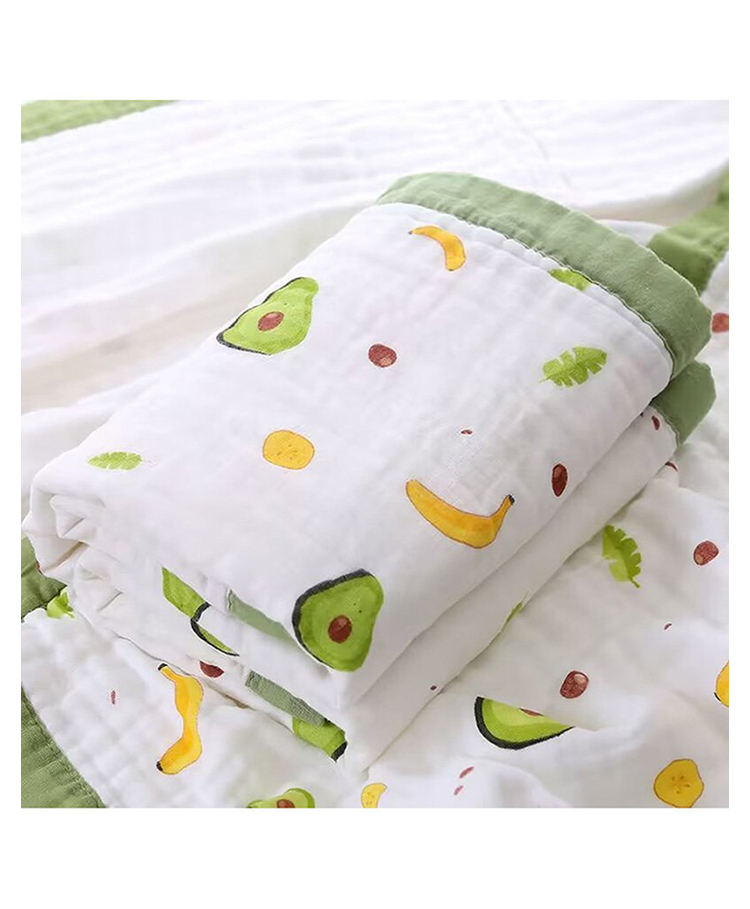 Honor Your Home Baby Super Soft Absorbent Muslin 6 Layer Blanket Avocado - Green-image-25