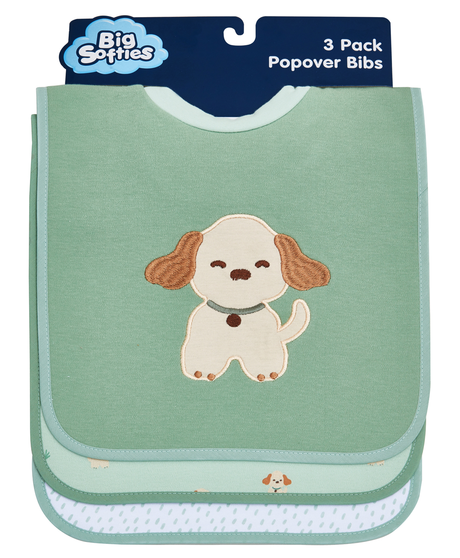 Big Softies 3 Pack Popover Bibs - Puppy-picture-41