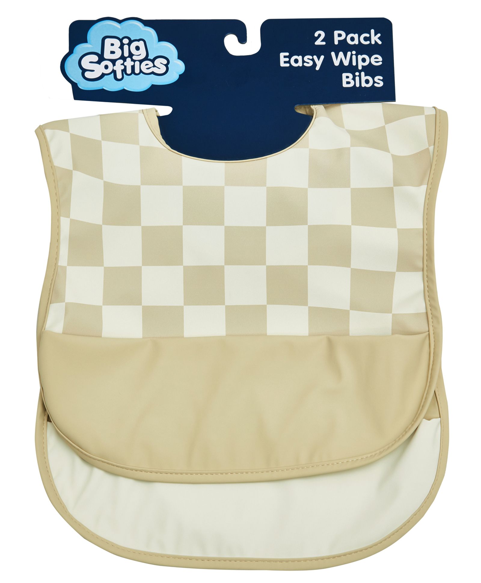 Big Softies 2 Pack Recycled Pouch Bibs-Wipe Free-image-27