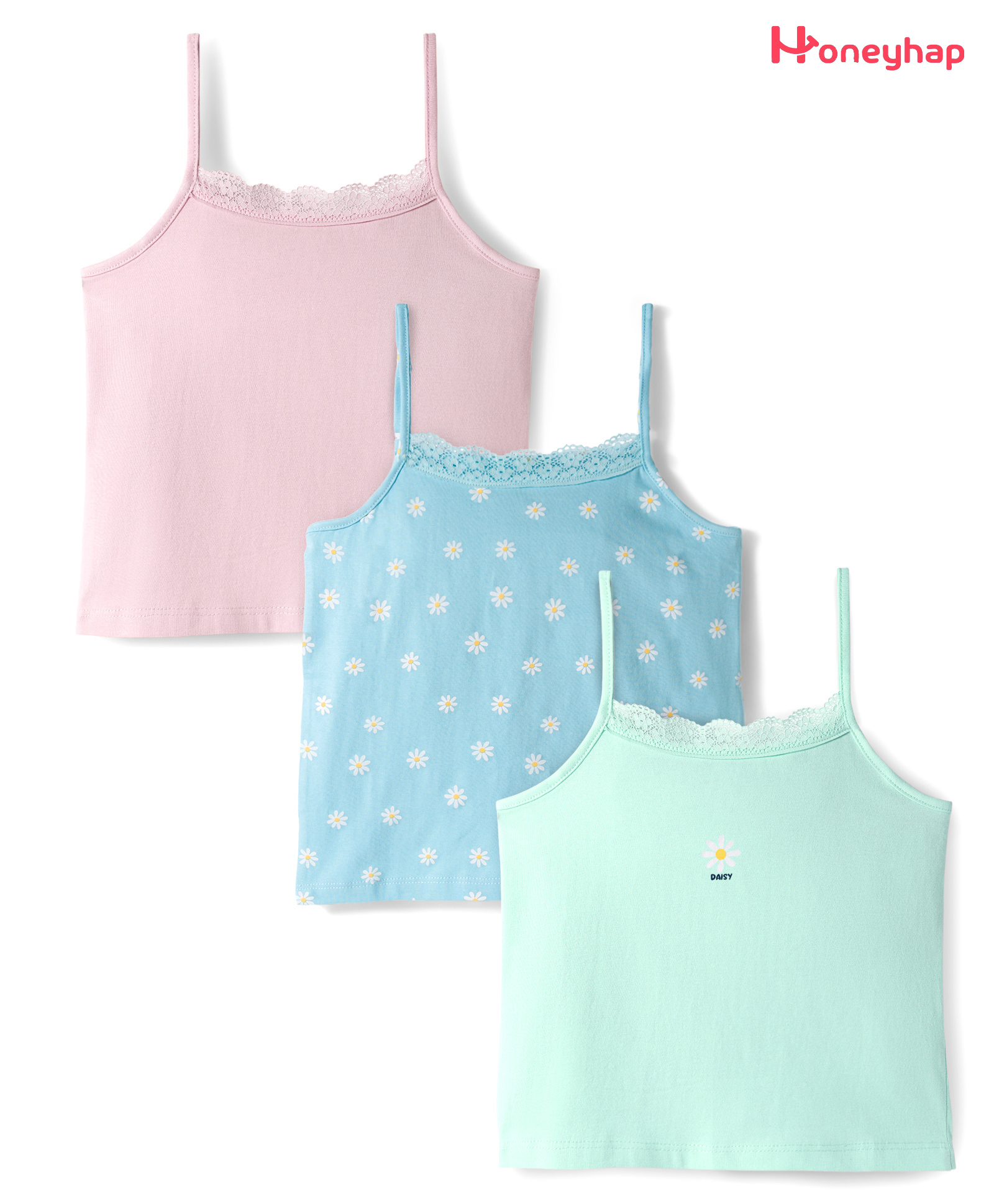 Honeyhap Premium Cotton Elastane Knit Sleeveless Slips with Bio Finish & Floral Print Pack of 3 - Festival Bloom Atomizer & Bay-picture-30