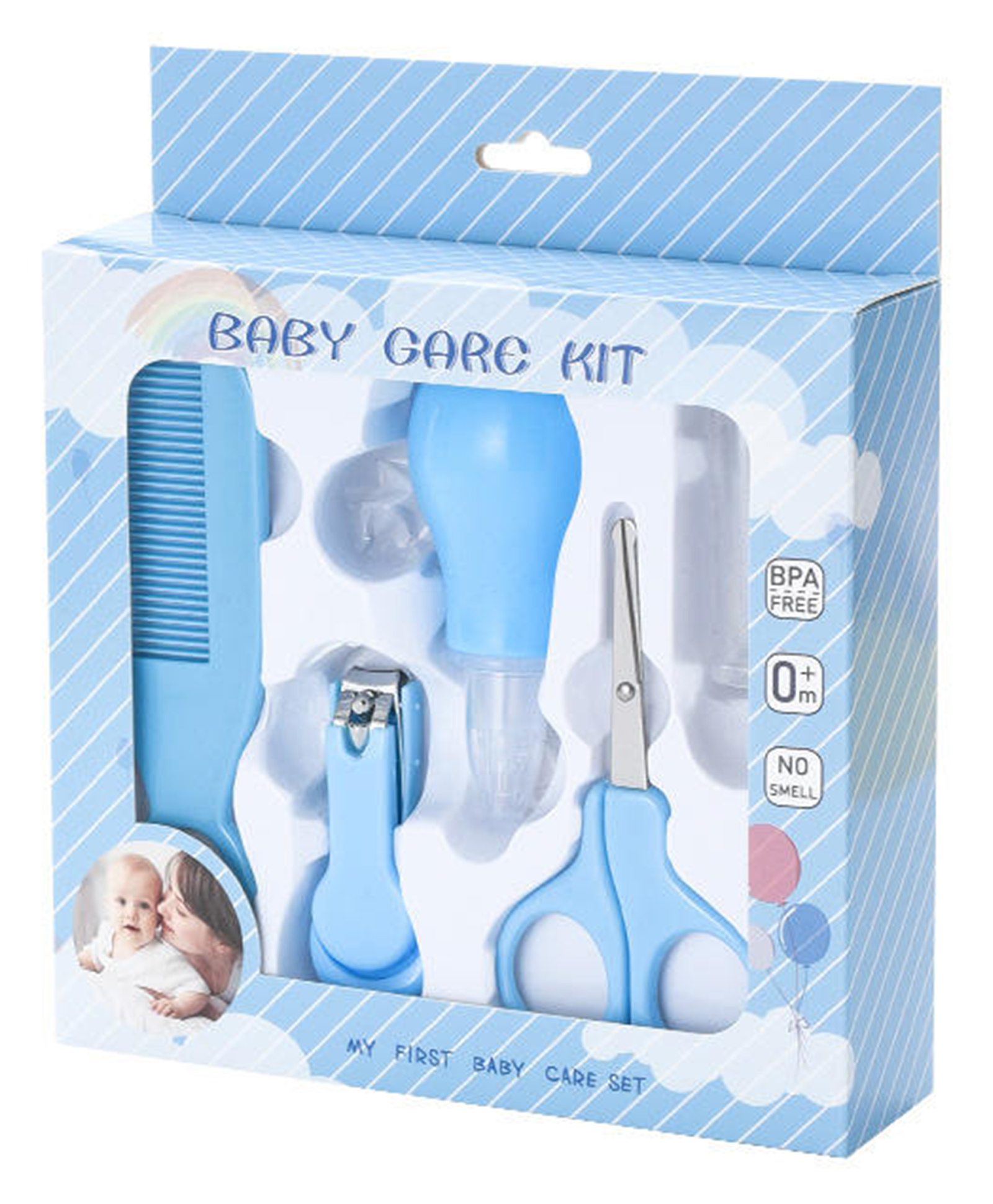 BitFeex Baby Care Grooming Kit with Nail and Hair Grooming Tools Complete Infant & Toddler Grooming Set- Blue-picture-17