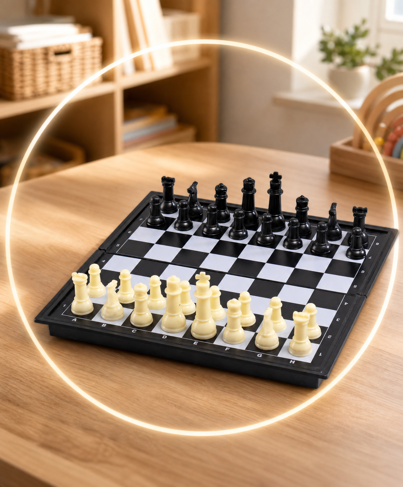 Play Nation Magnetic Chess Board Game Foldable Chess Board With Built-in Storage for Pieces Solid Plastic Pieces Improves Planning & Foresight Increases Concentration Strategic Game|Builds Patience-picture-6