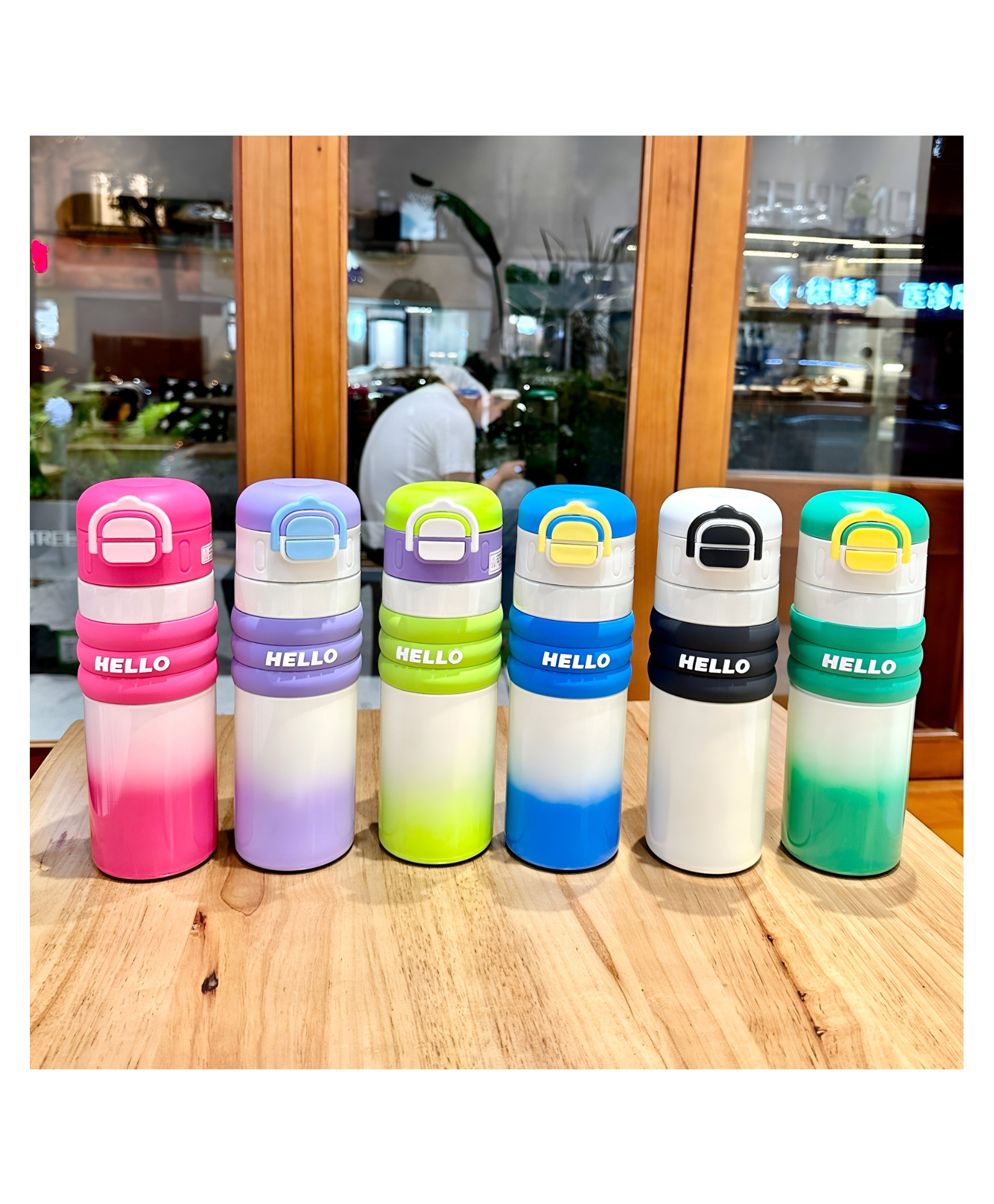 SCHOOLISH Outdoor Sports Double Drinking 550 ml Water Bottle New Cute Stainless Steel Thermos Water Bottle - PACK OF 1 - COLOR MAY VARY-image-20