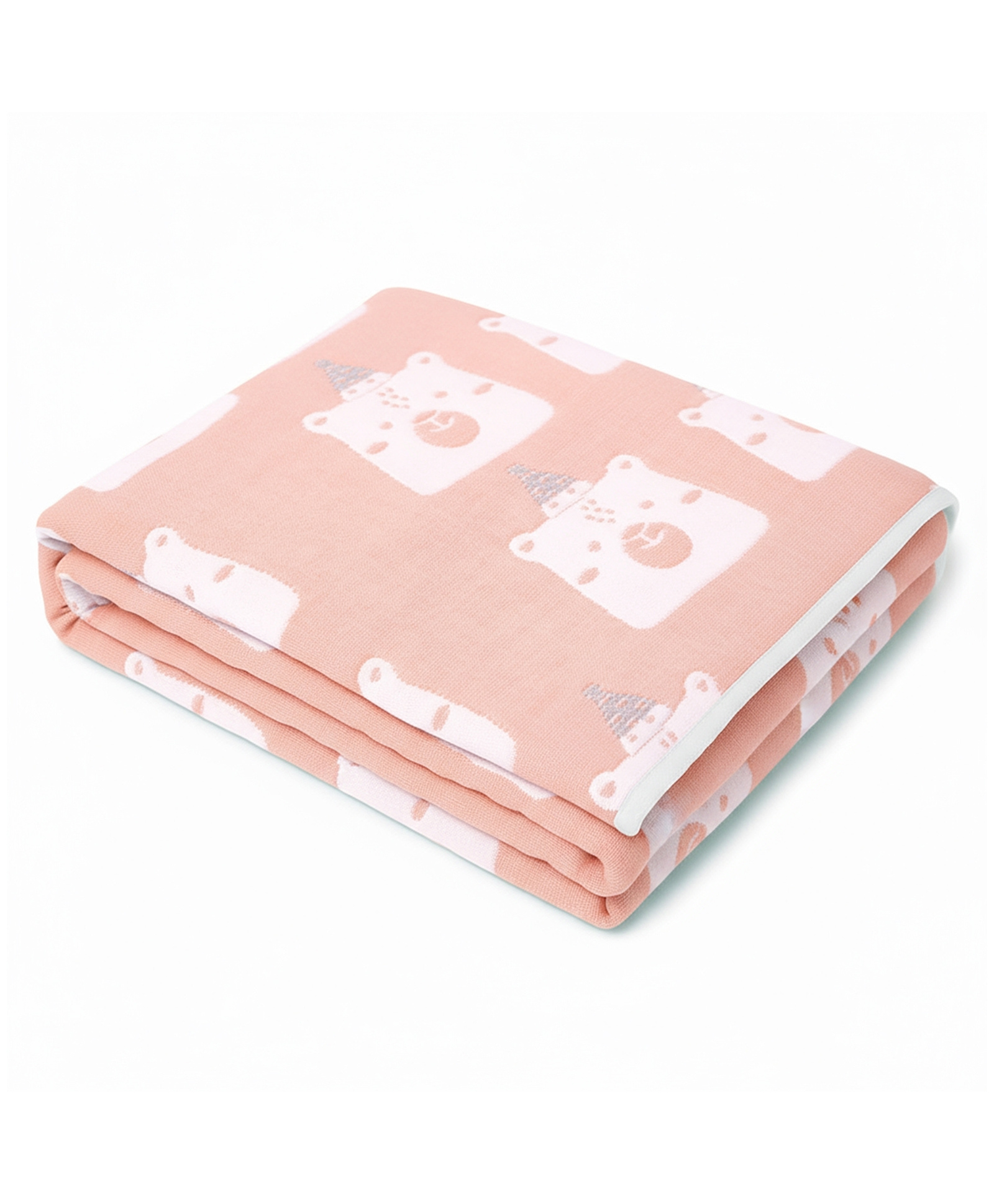 Tidy Sleep Yarn Dyed Blanket Pink Teddy (140x100 cm)-picture-34