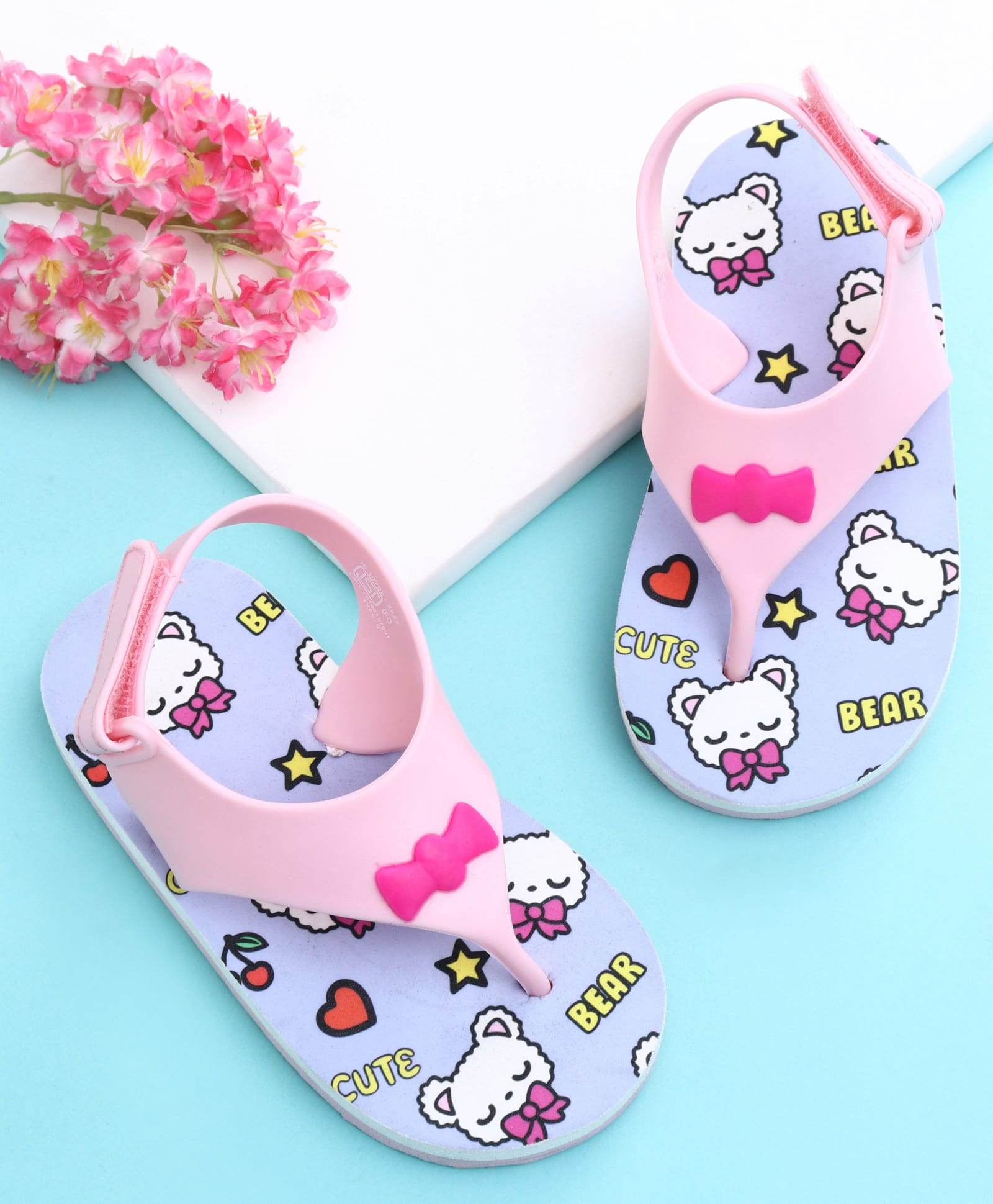 Babyoye Flip Flops Female Blue/pink 24