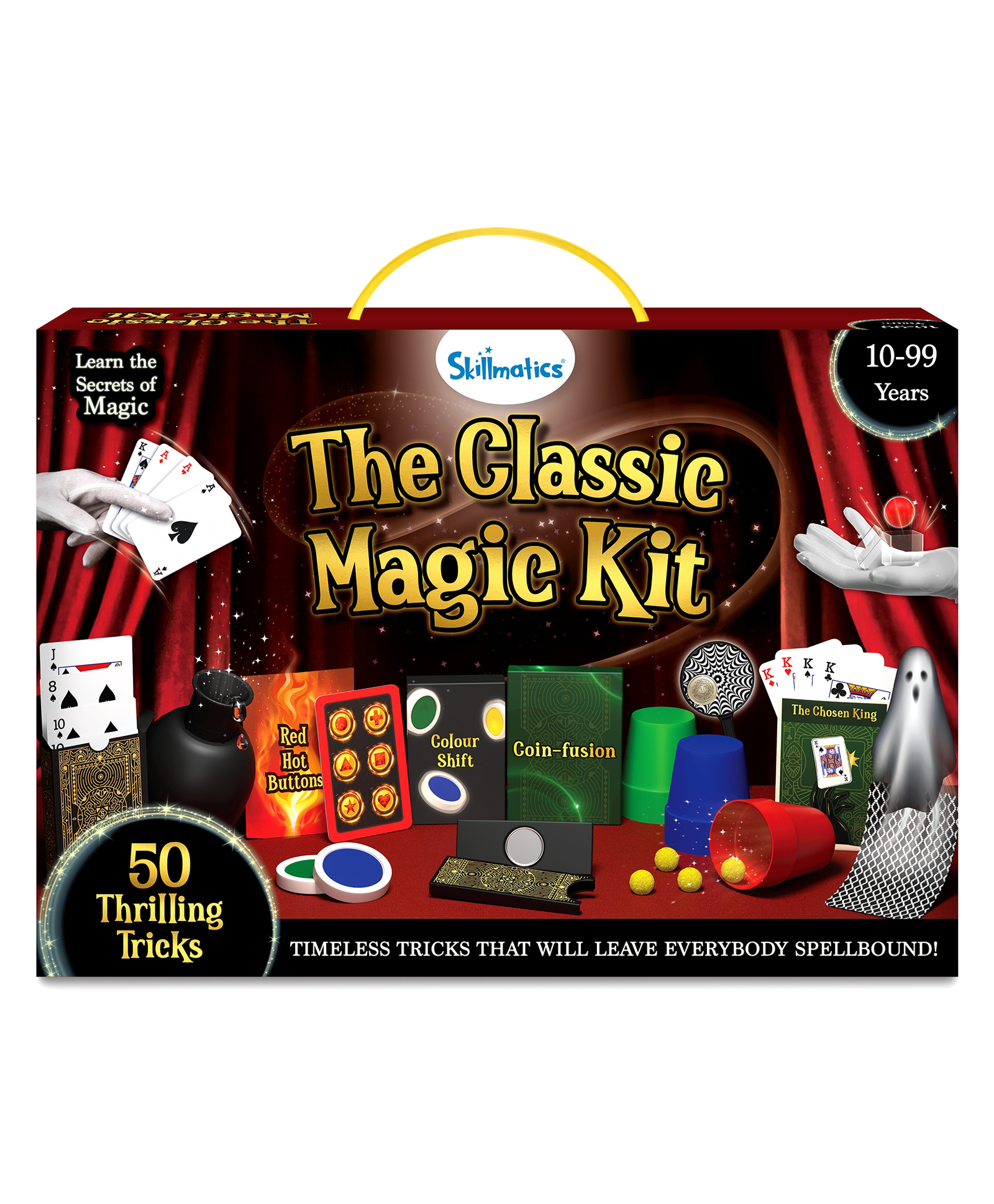 Skillmatics Magic Kit for Kids Perform 50 Classic Magic Tricks & Illusions with Real Magician Props, Step-by-Step Guide & Secret Techniques - Red-picture-13