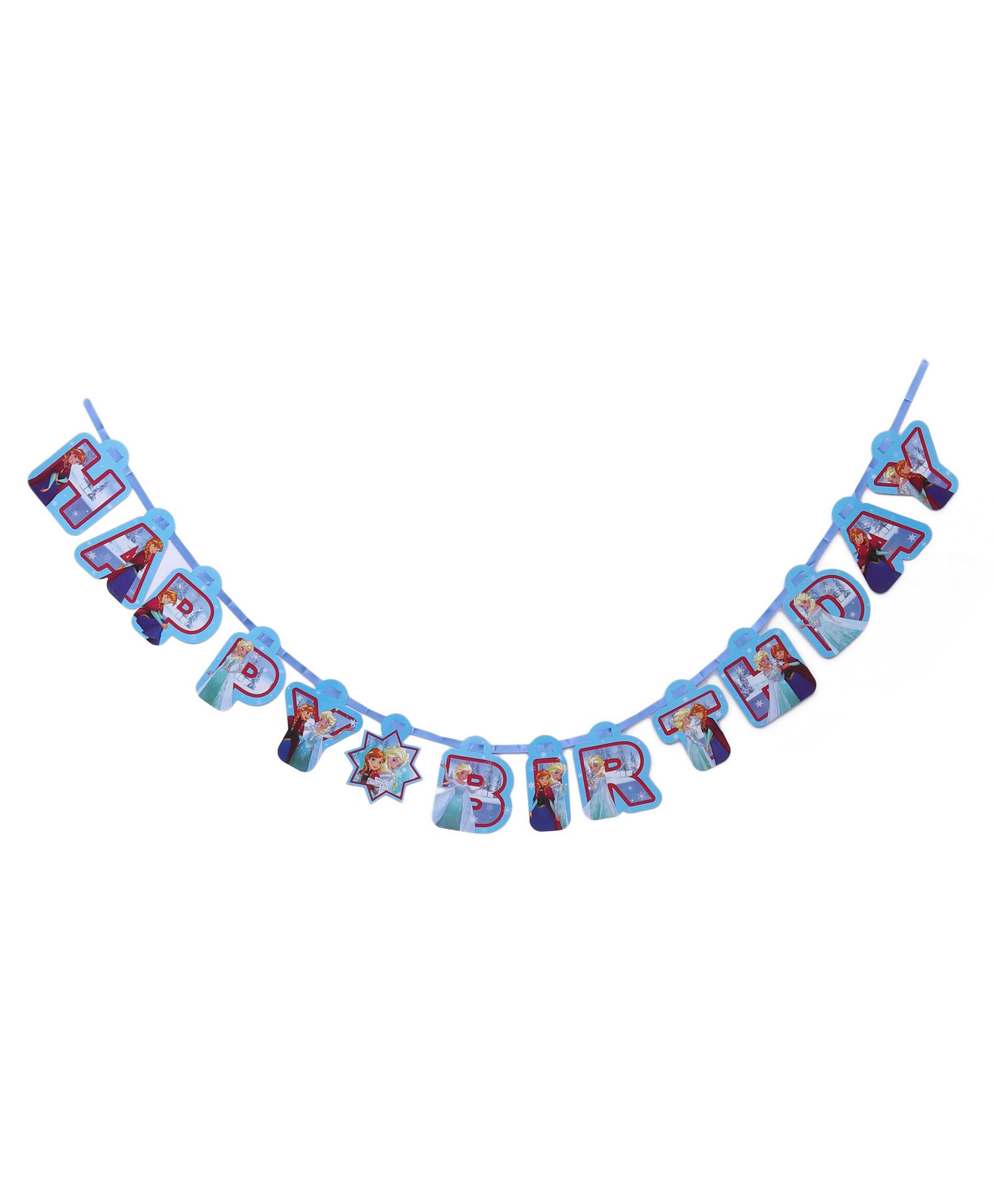 Disney Frozen Birthday Banner Character Print - Blue-image-17